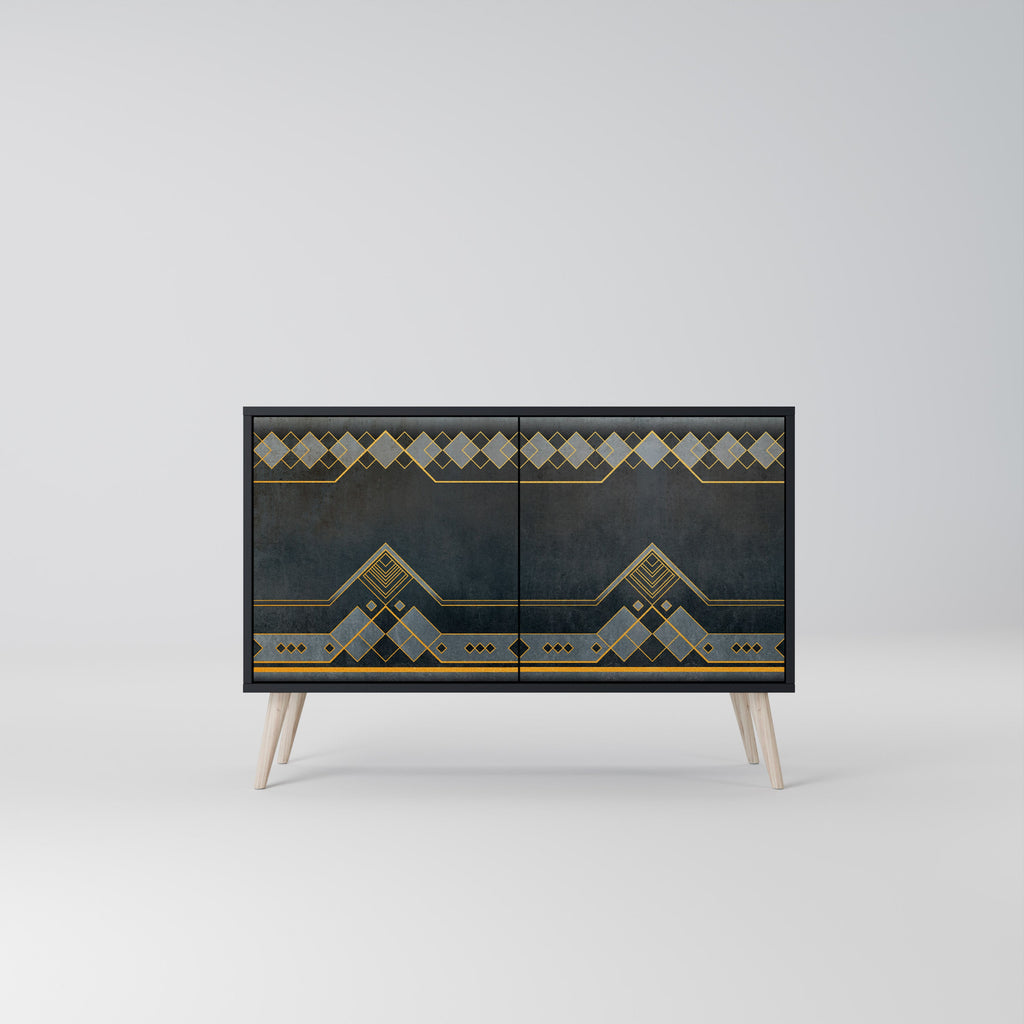 ROYAL ORDINARINESS 2-Door Sideboard in Black Finish