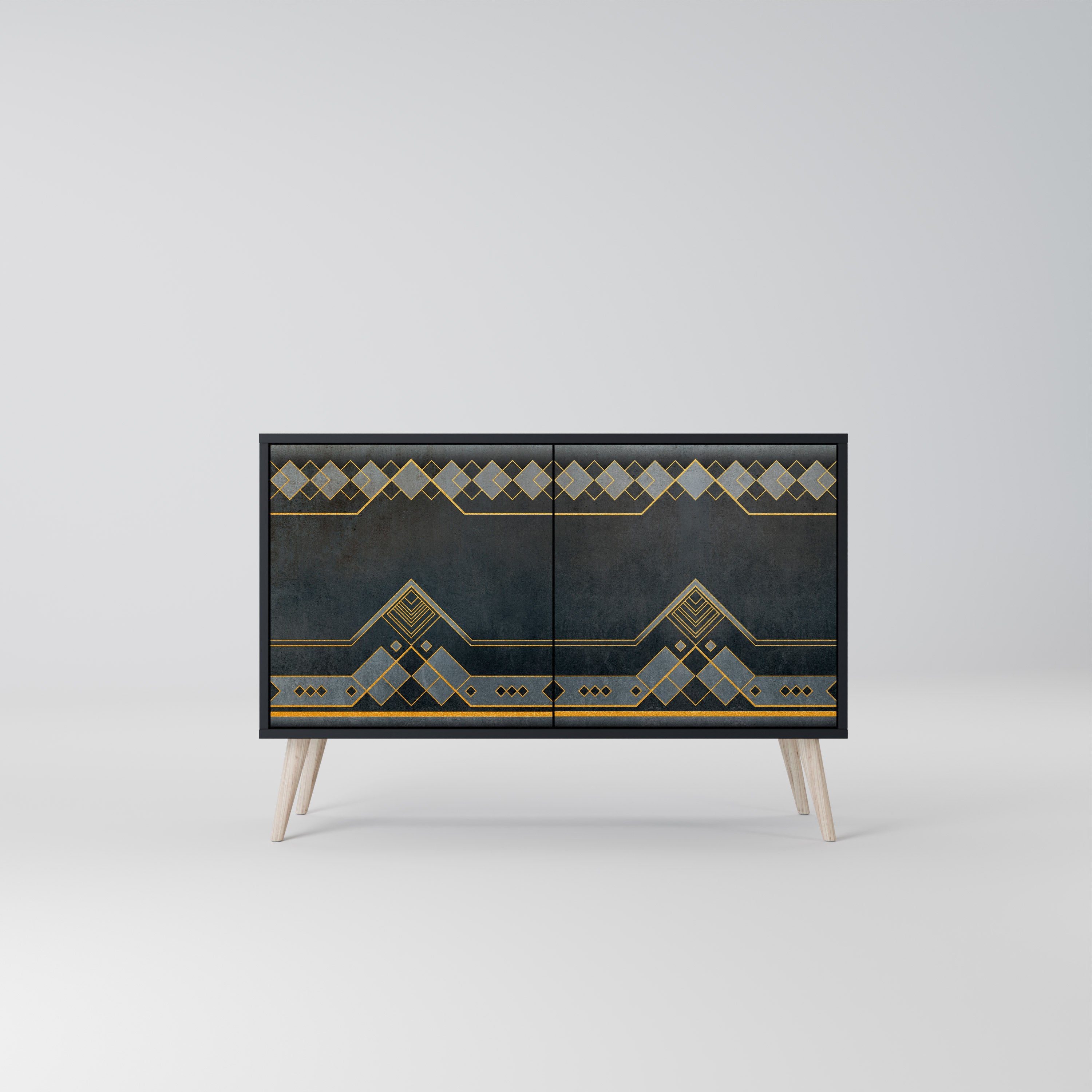 ROYAL ORDINARINESS 2-Door Sideboard in Black Finish