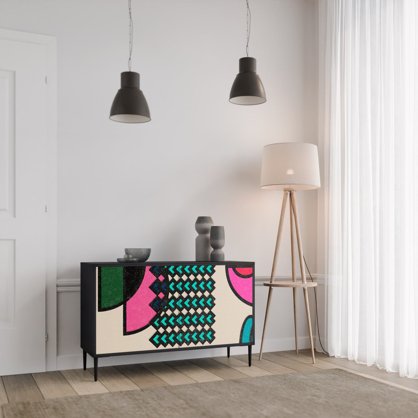 GEOMETRIC RHAPSODY 2-Door Sideboard
