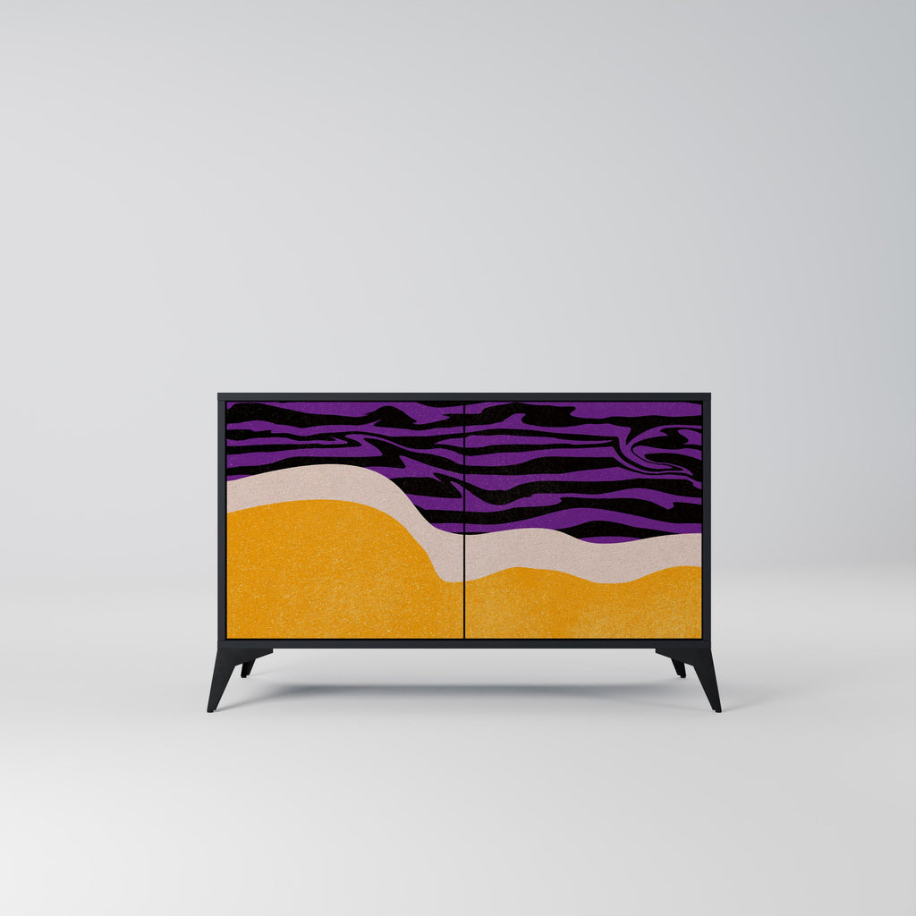 INDEPENDENT BORDER 2-Door Sideboard in Black Finish