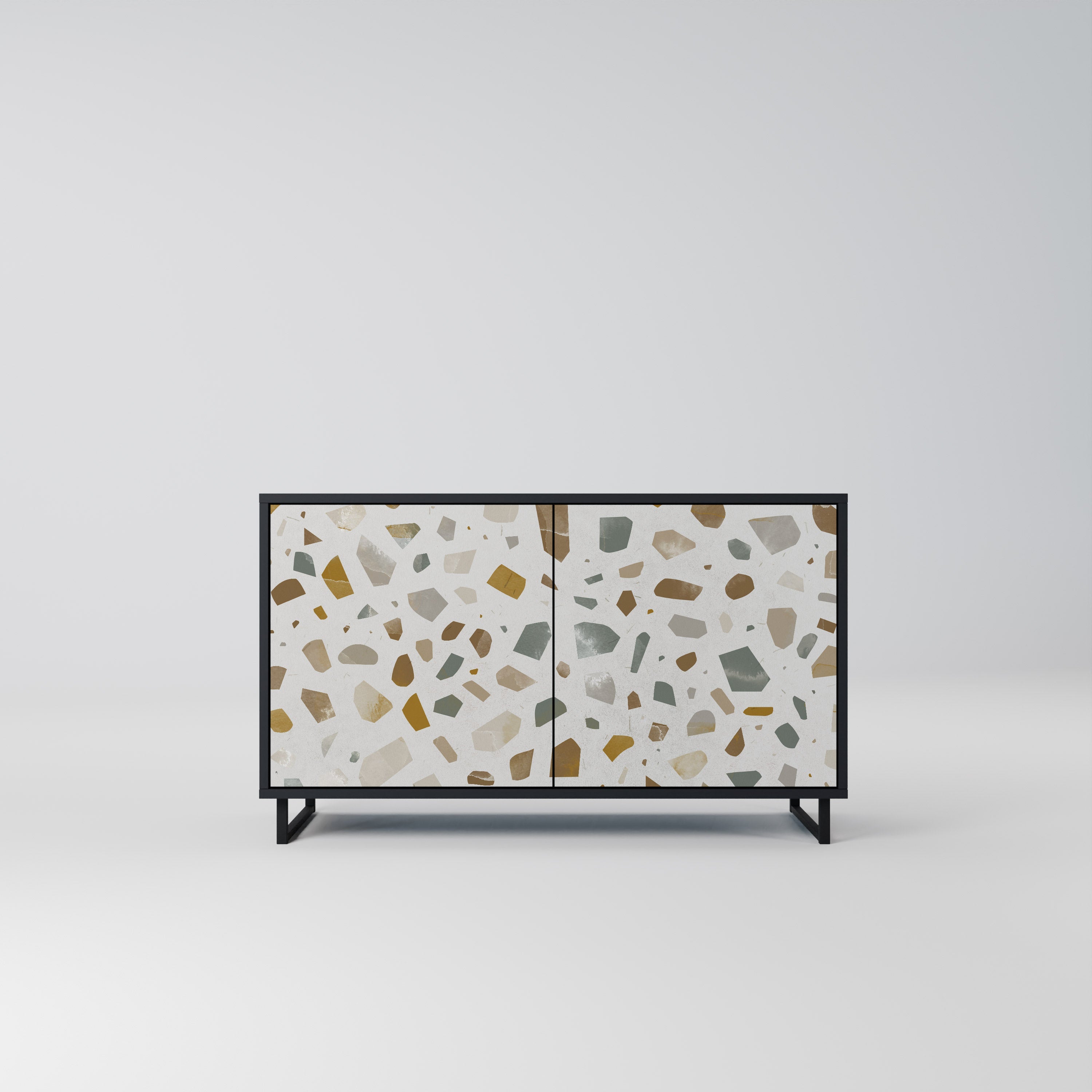 PIECES OF TOMORROW 2-Door Sideboard in Black Finish