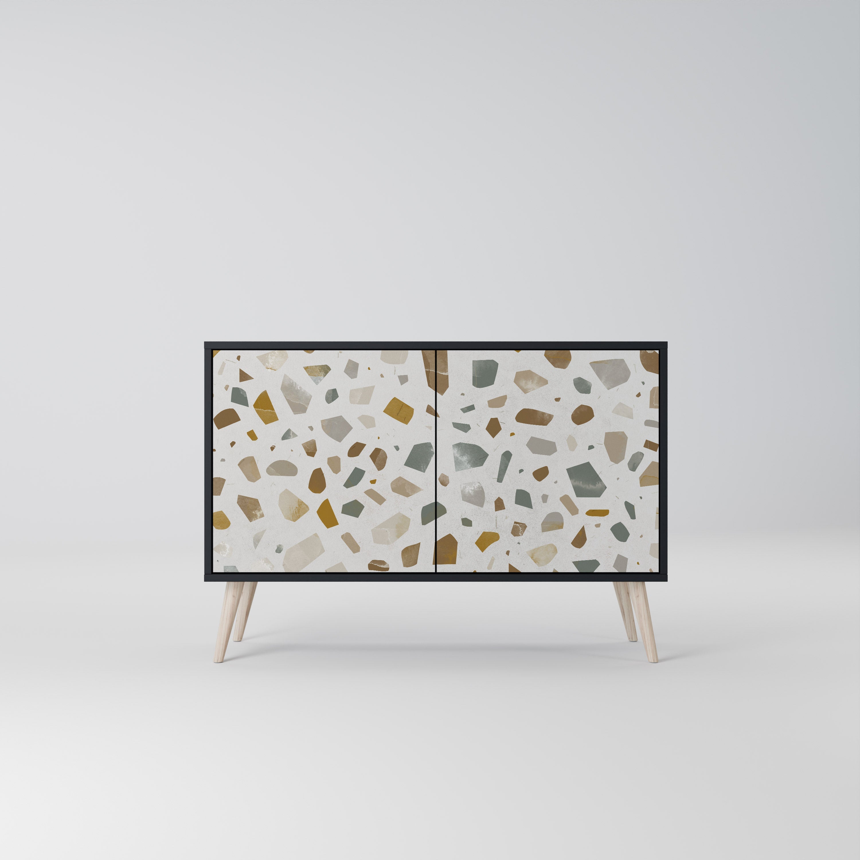 PIECES OF TOMORROW 2-Door Sideboard in Black Finish