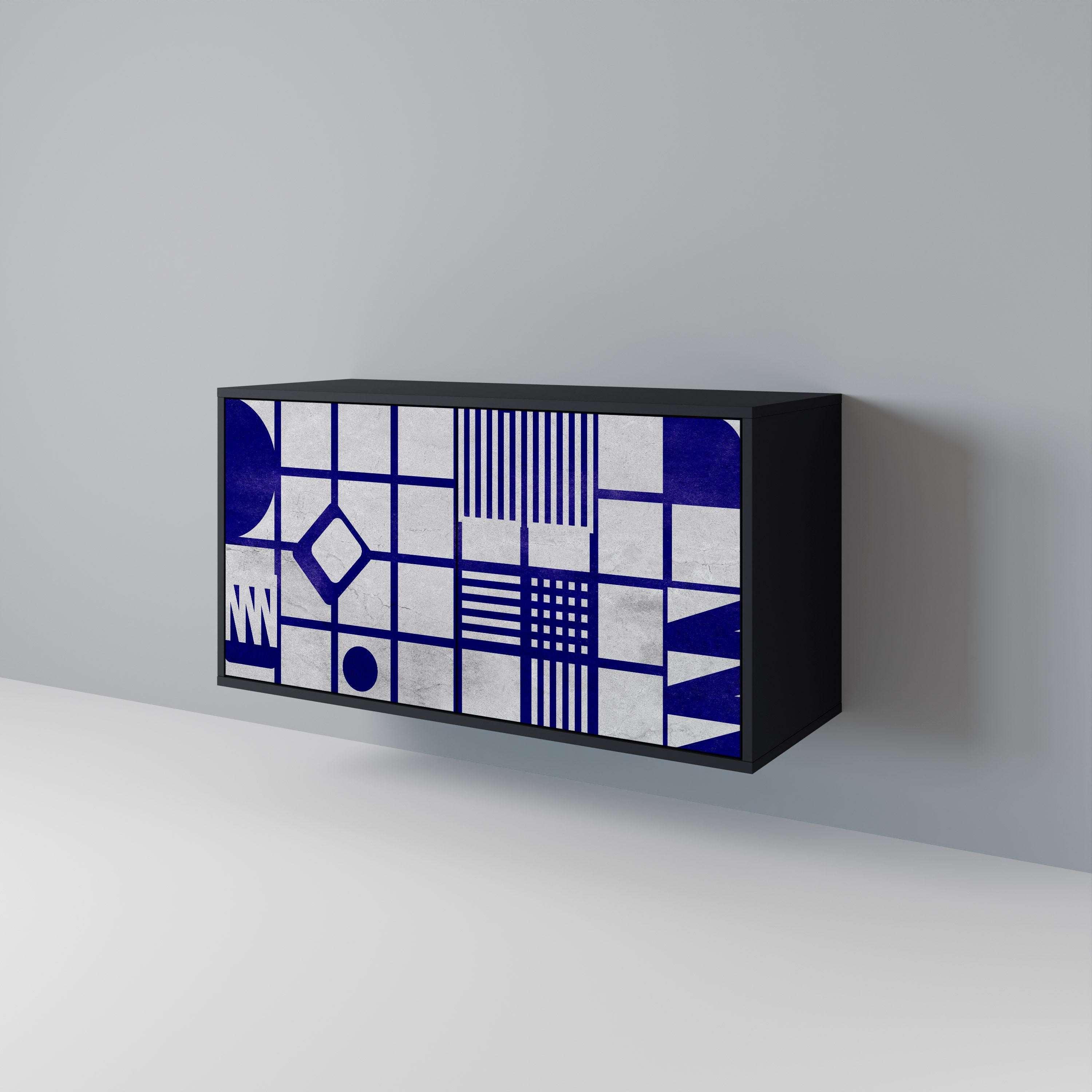 THE RIGHT PLACES 2-Door Sideboard in Black Finish