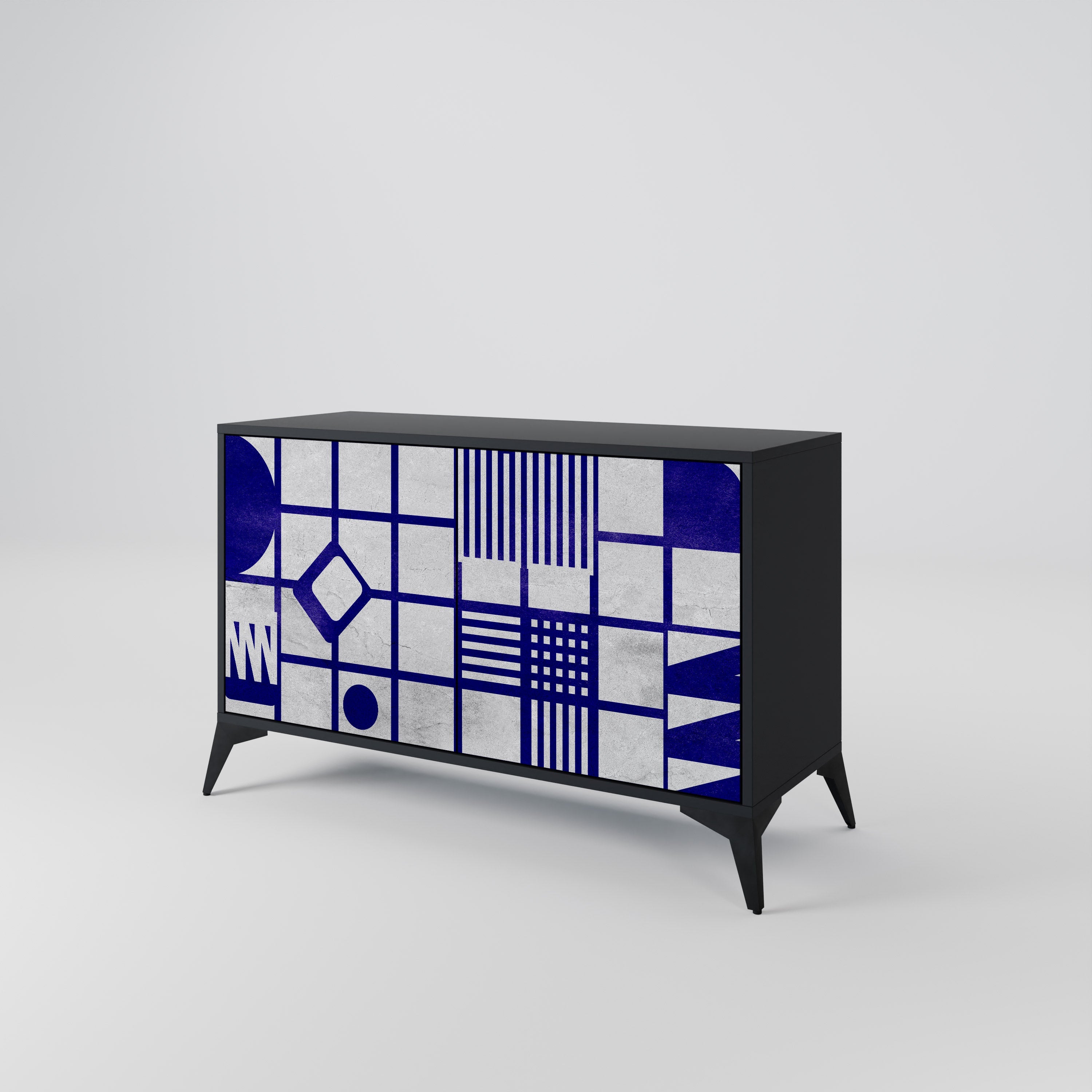 THE RIGHT PLACES 2-Door Sideboard in Black Finish