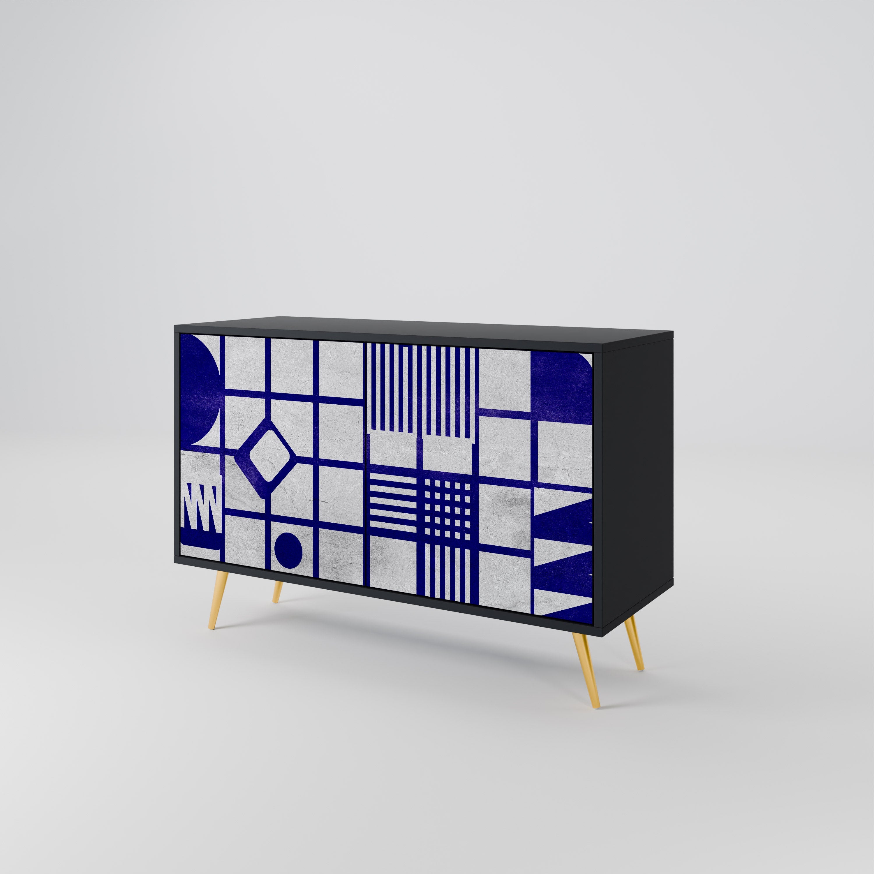 THE RIGHT PLACES 2-Door Sideboard in Black Finish