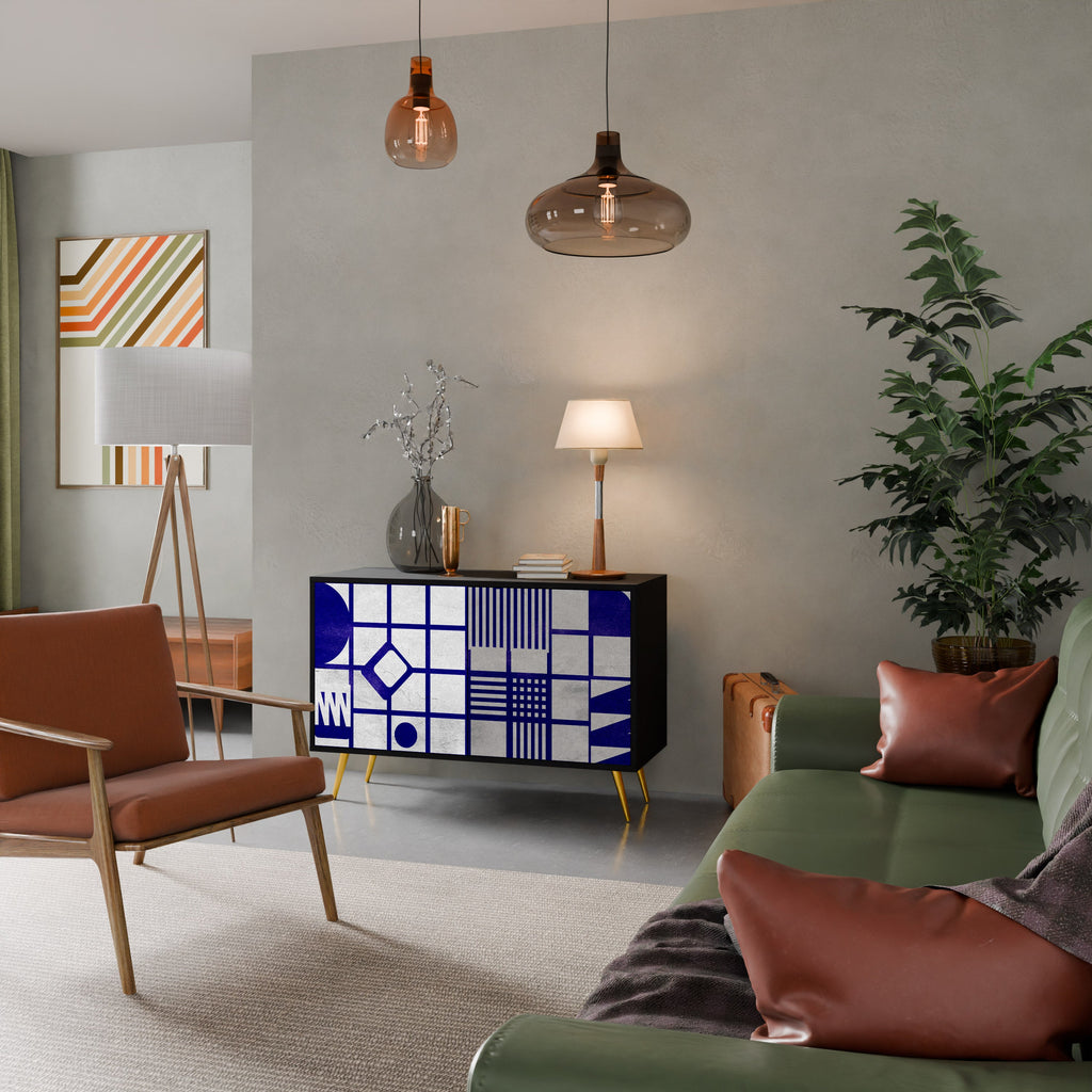 THE RIGHT PLACES 2-Door Sideboard in Black Finish