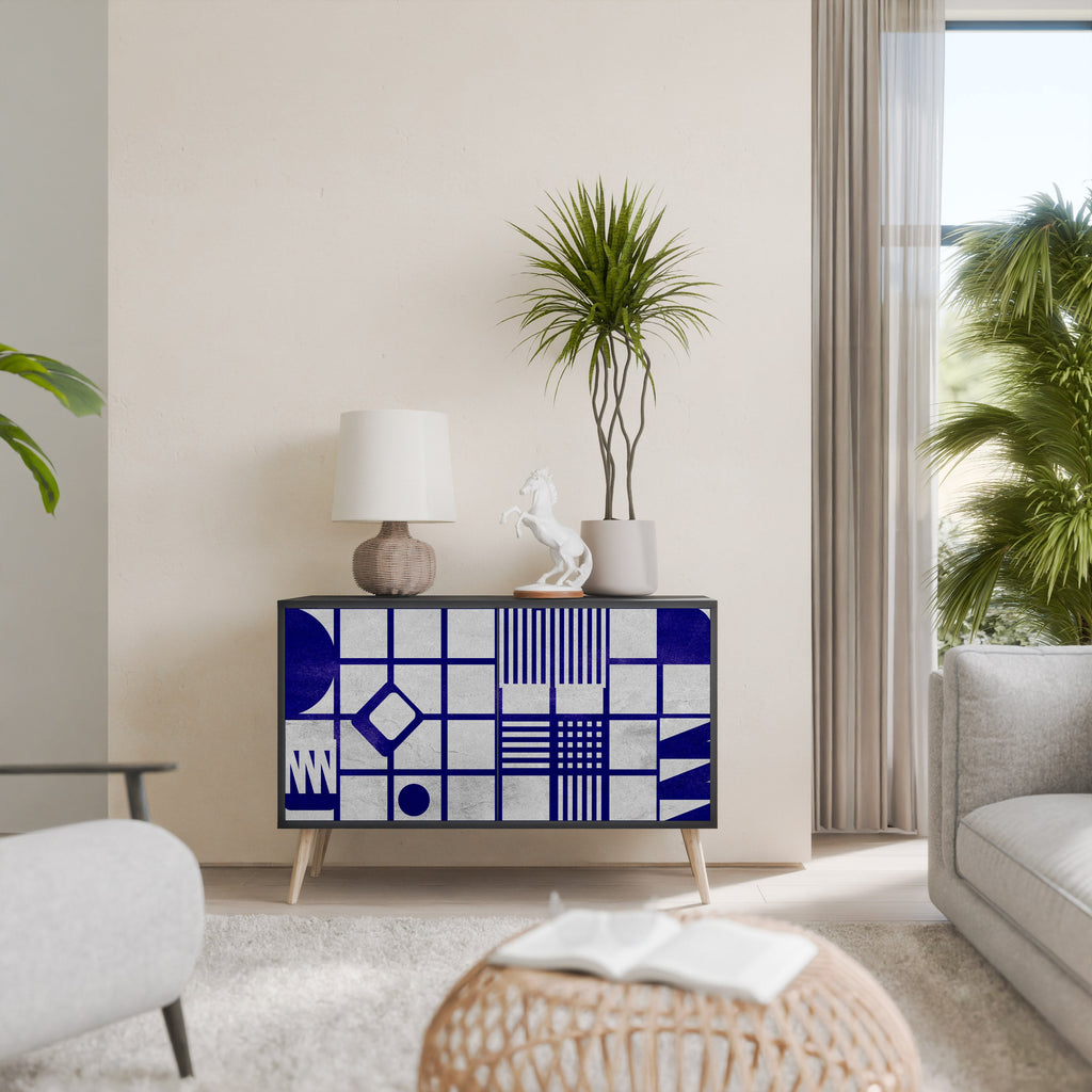 THE RIGHT PLACES 2-Door Sideboard in Black Finish