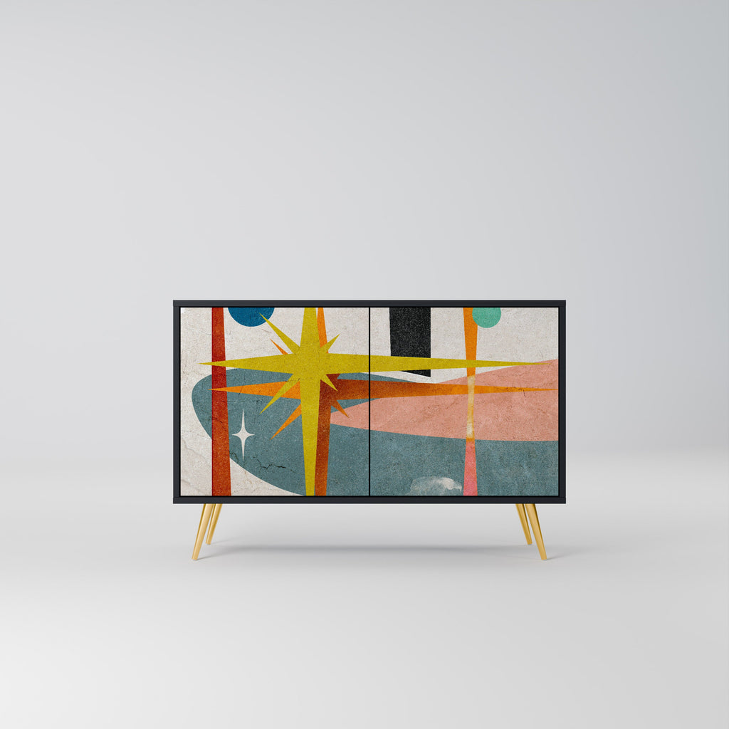 INTERSTELLAR VIBES 2-Door Sideboard in Black Finish