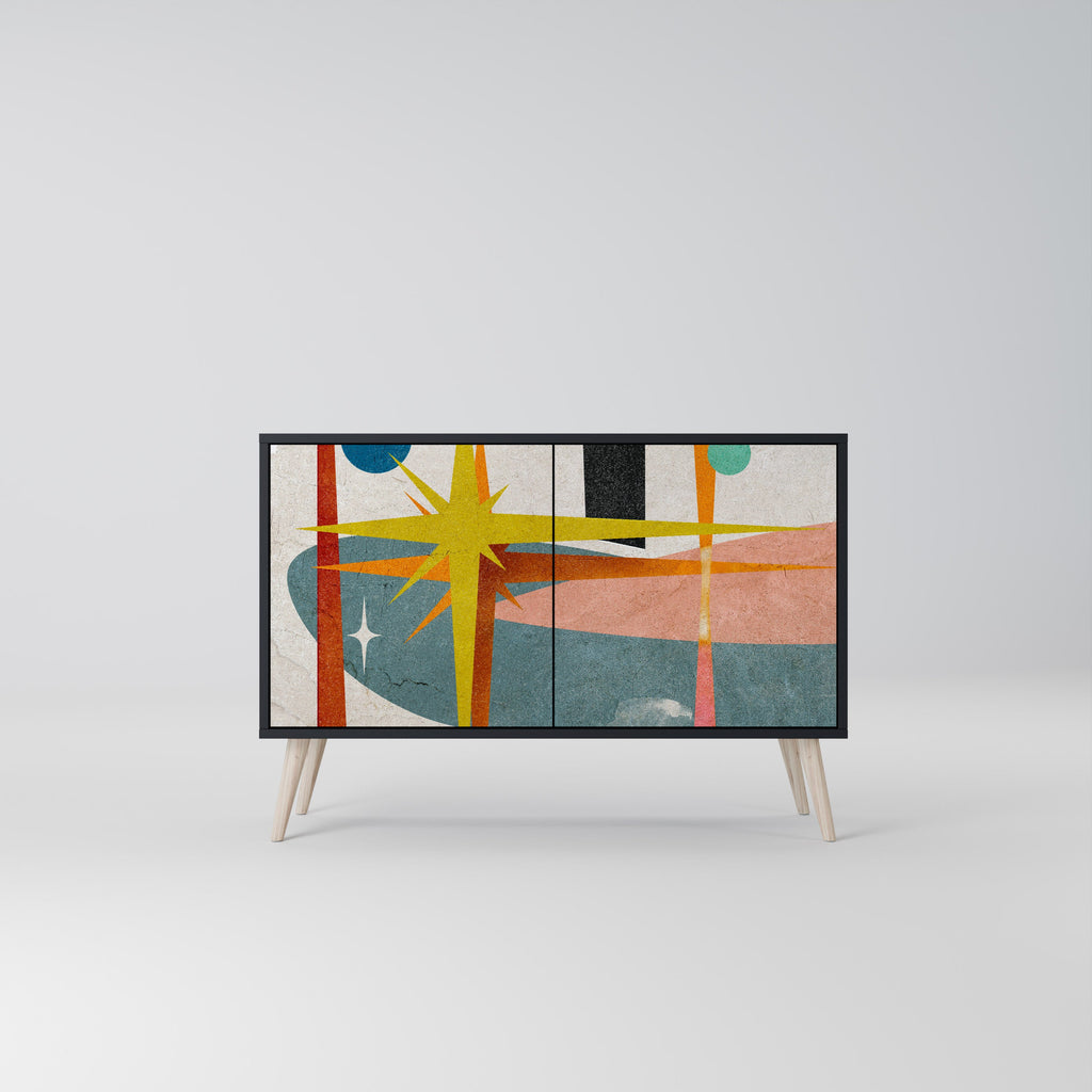 INTERSTELLAR VIBES 2-Door Sideboard in Black Finish