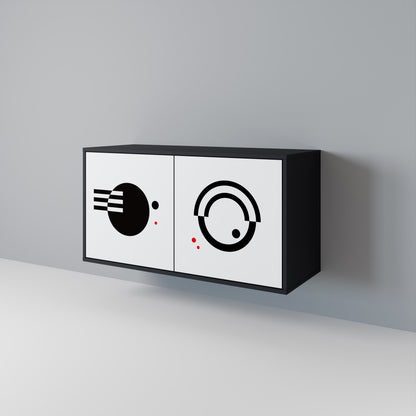 BLACK AND WHITE COMBINATION 2-Door Sideboard
