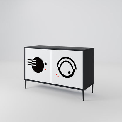 BLACK AND WHITE COMBINATION 2-Door Sideboard