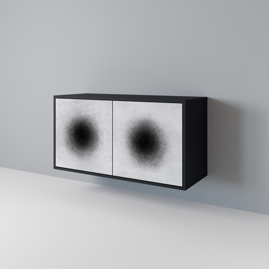 BLACK HOLE 2-Door Sideboard in Black Finish