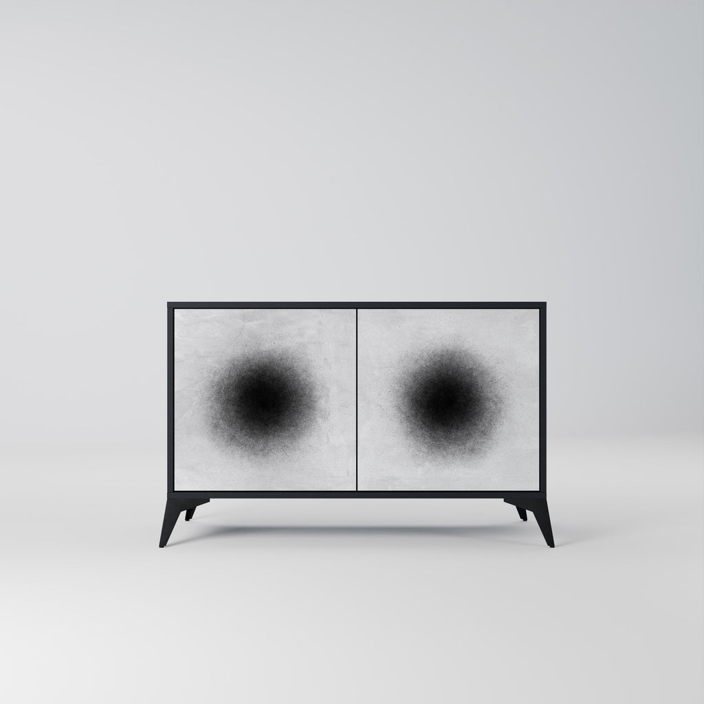 BLACK HOLE 2-Door Sideboard in Black Finish