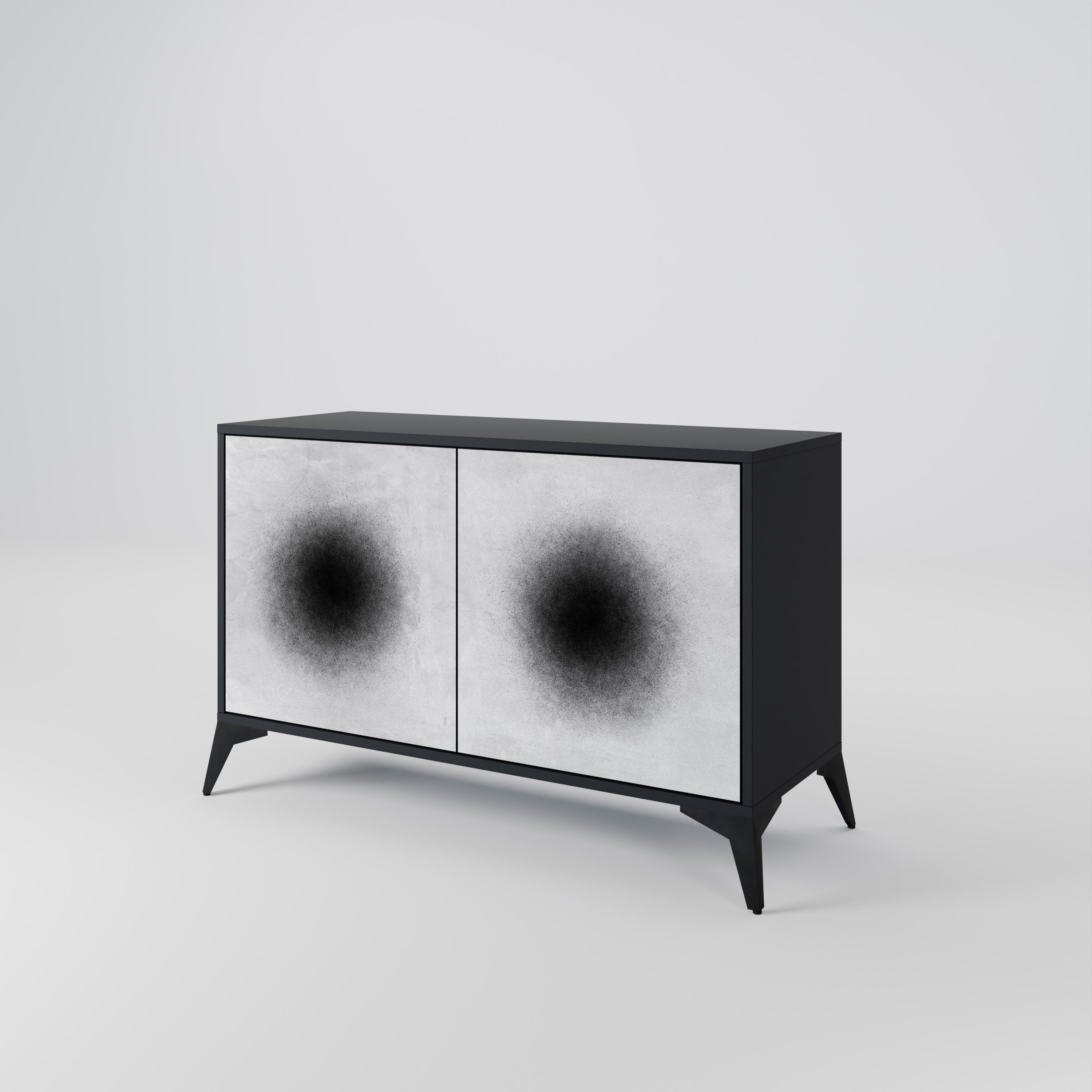 Buffet 2 portes BLACK HOLE finition noire