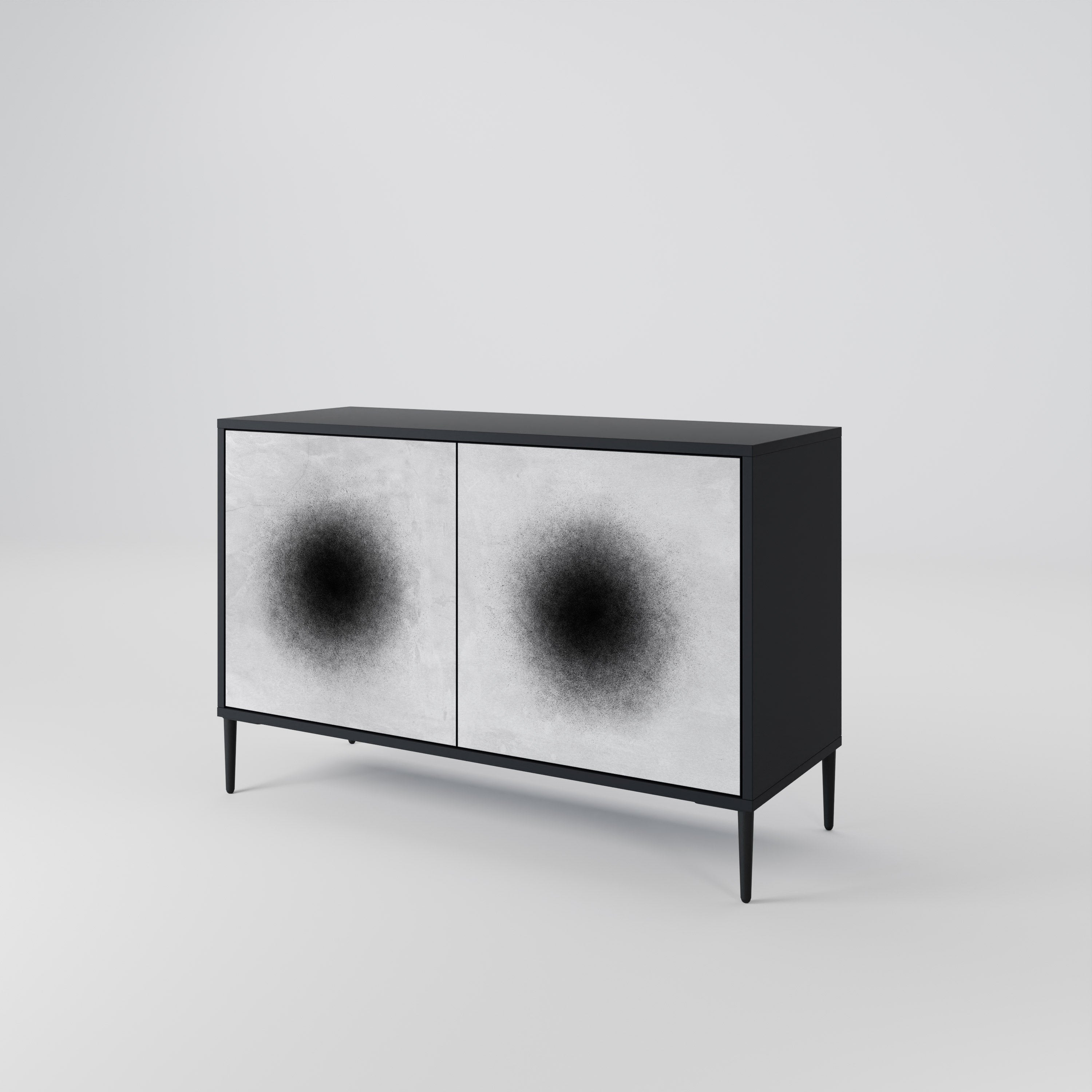 Buffet 2 portes BLACK HOLE finition noire