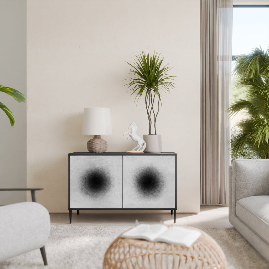 BLACK HOLE 2-Door Sideboard in Black Finish