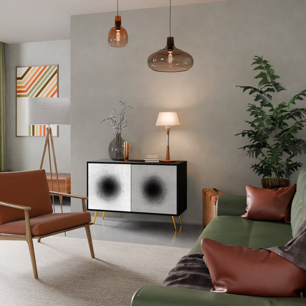 BLACK HOLE 2-Door Sideboard in Black Finish