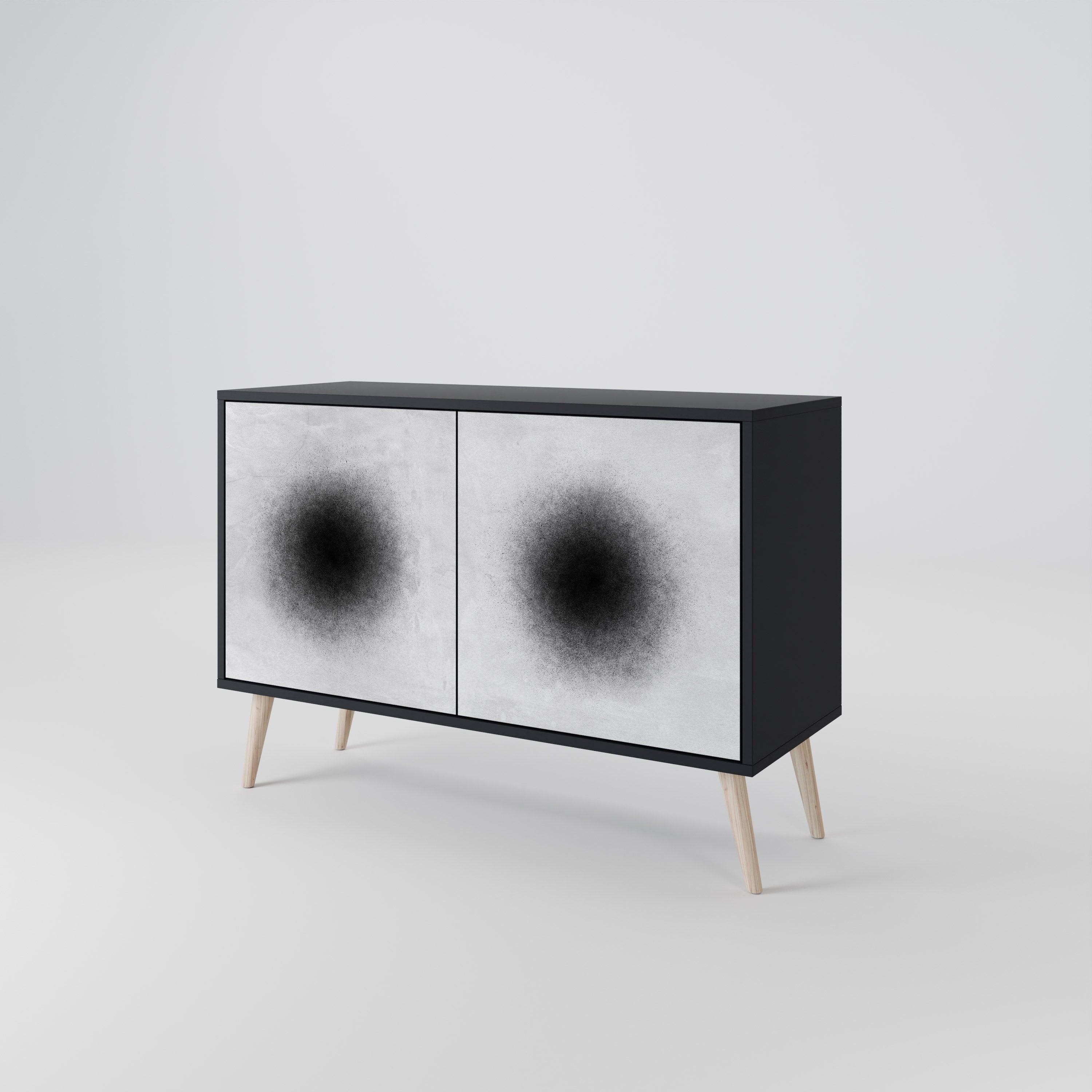 Buffet 2 portes BLACK HOLE finition noire