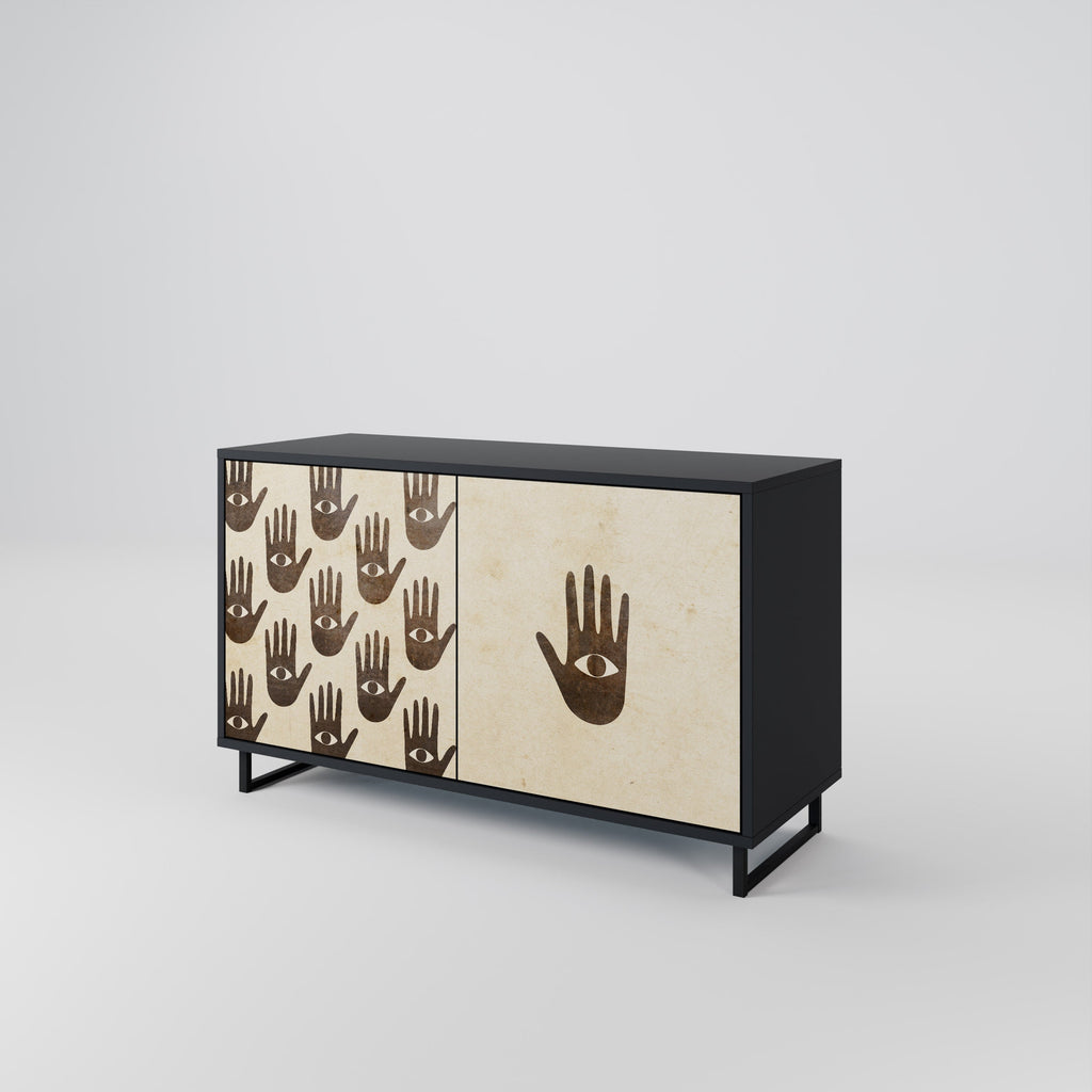 SEE MORE 2-Door Sideboard in Black Finish