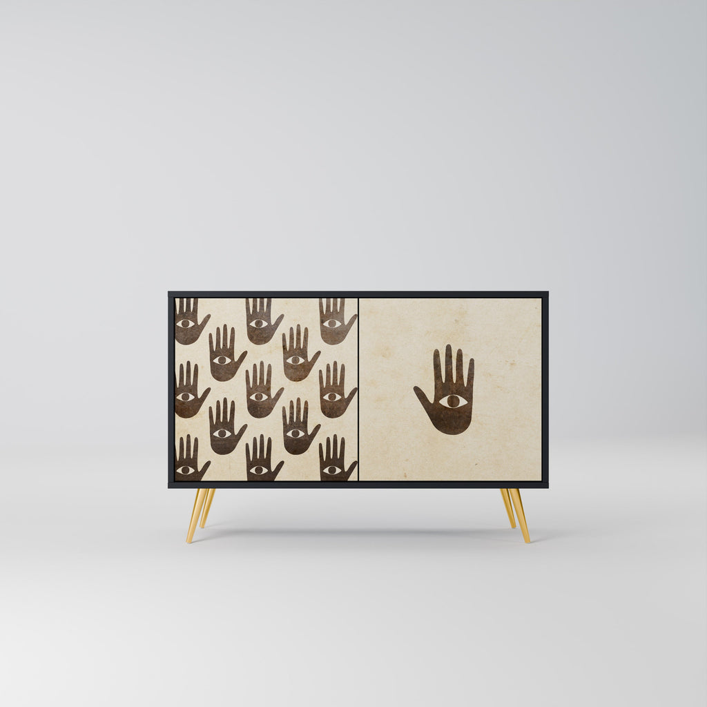 SEE MORE 2-Door Sideboard in Black Finish