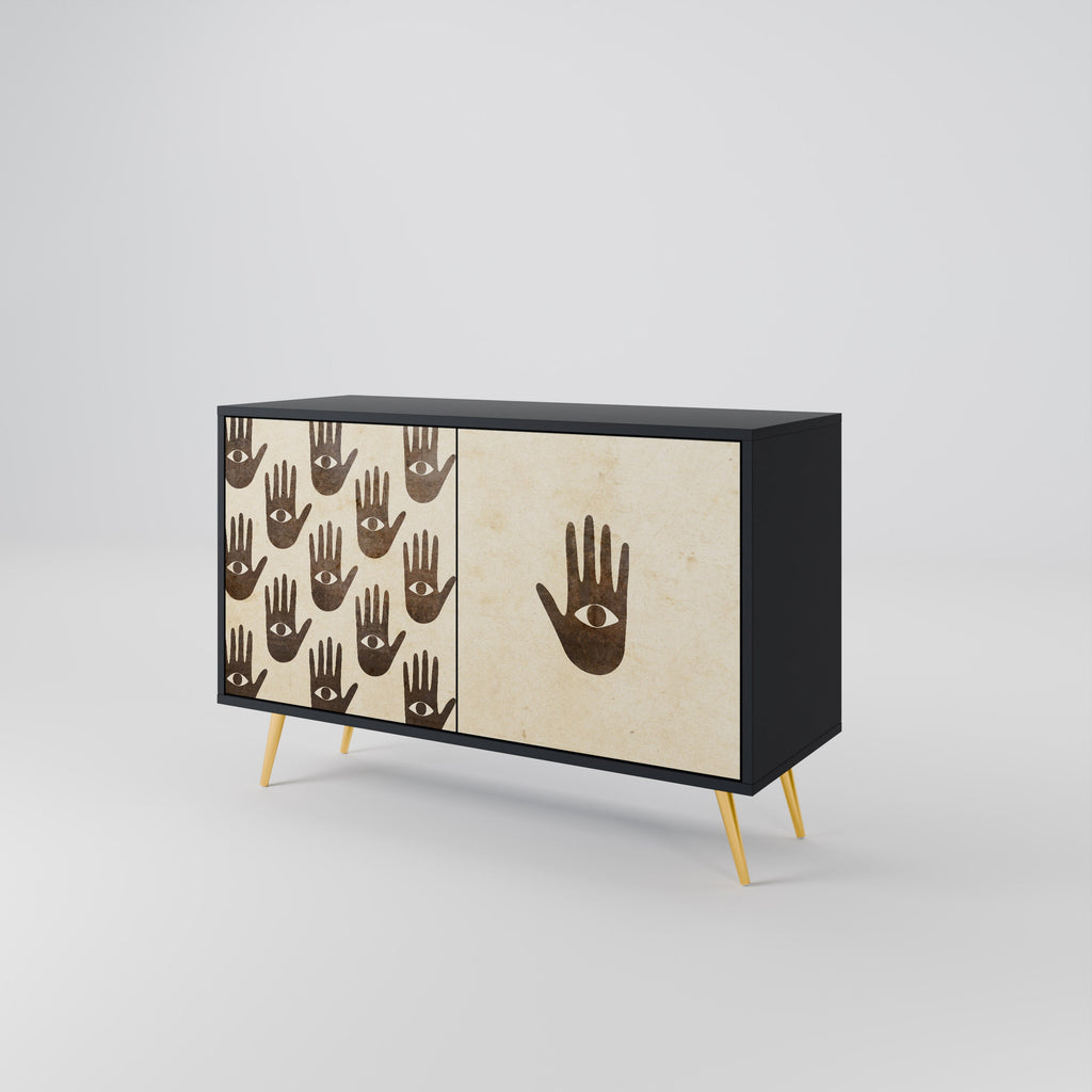 SEE MORE 2-Door Sideboard in Black Finish