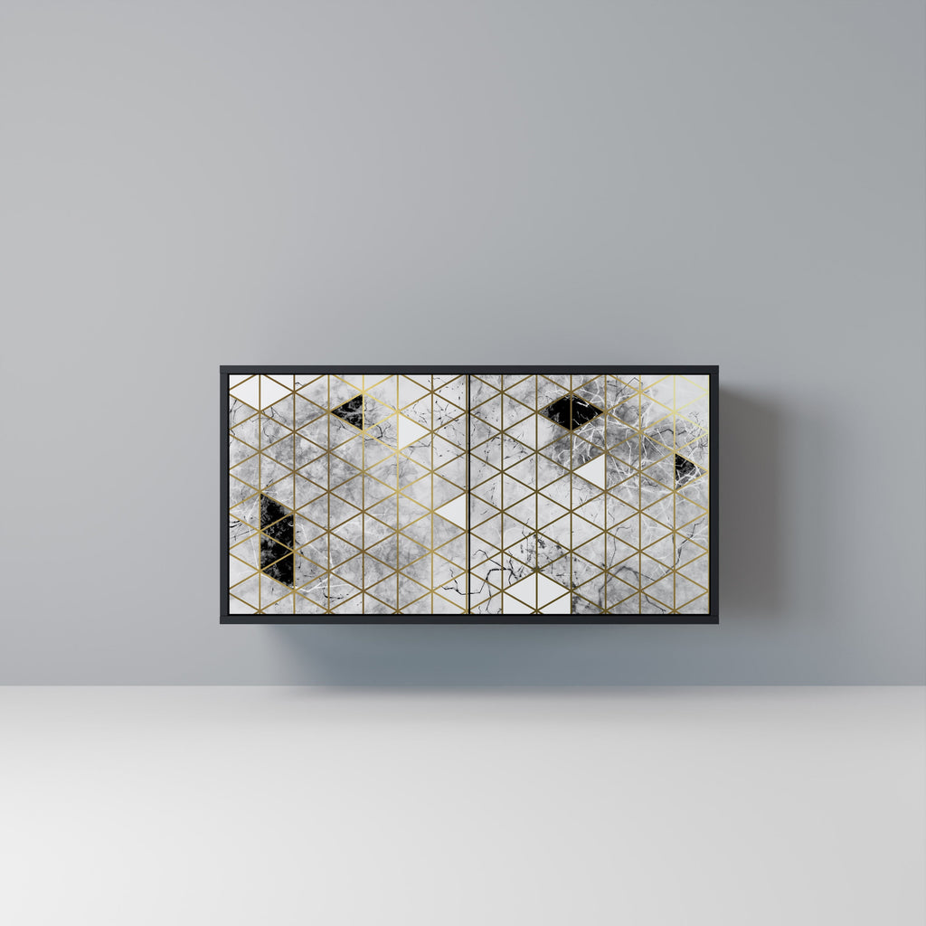 Buffet 2 portes ASHEN ARIA finition noire