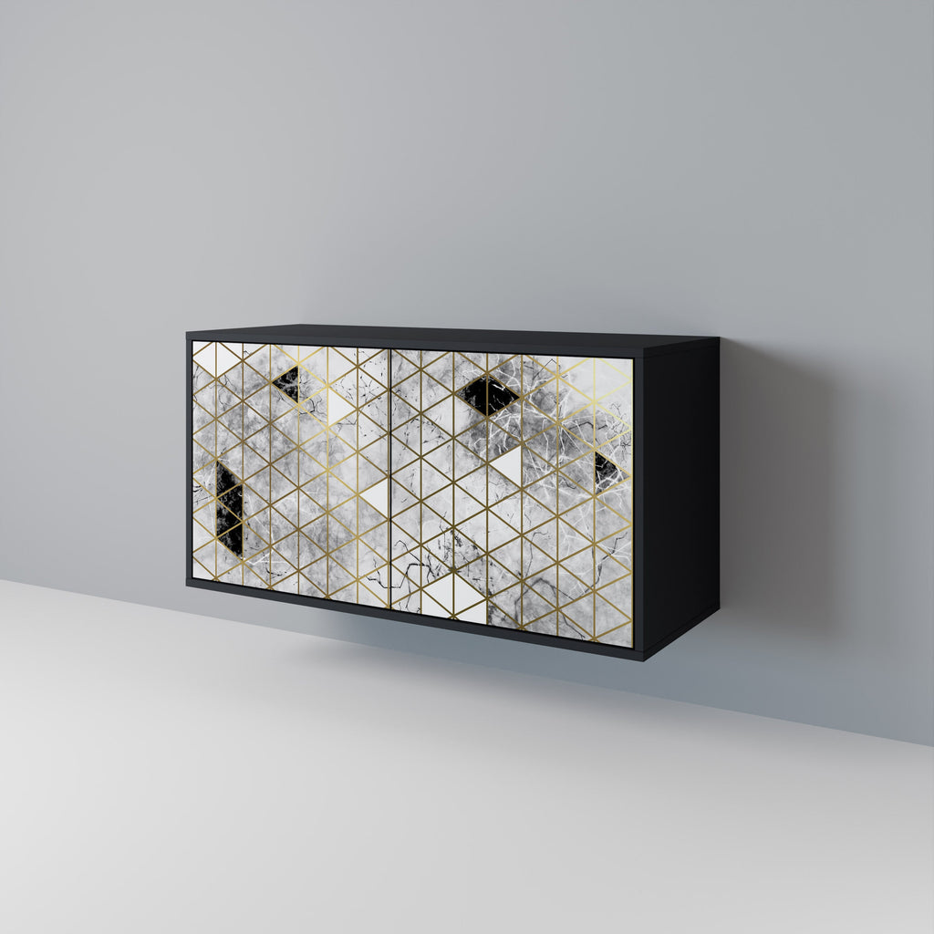 Buffet 2 portes ASHEN ARIA finition noire