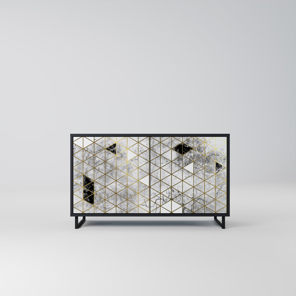 Buffet 2 portes ASHEN ARIA finition noire