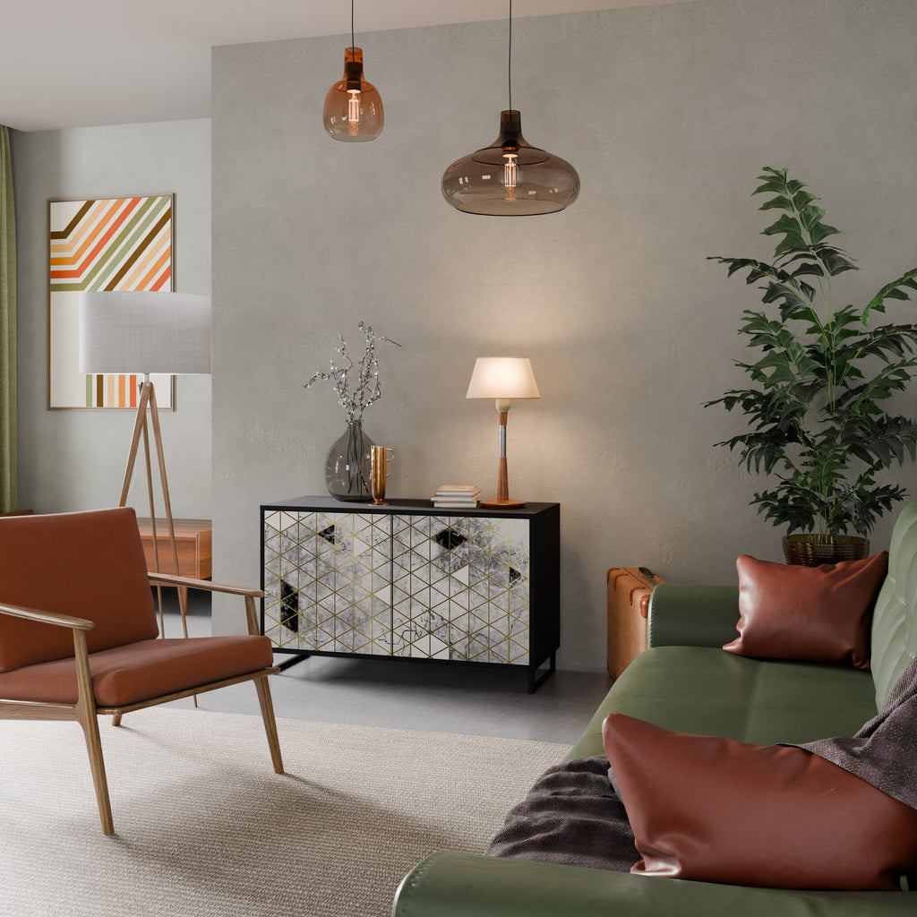 Buffet 2 portes ASHEN ARIA finition noire