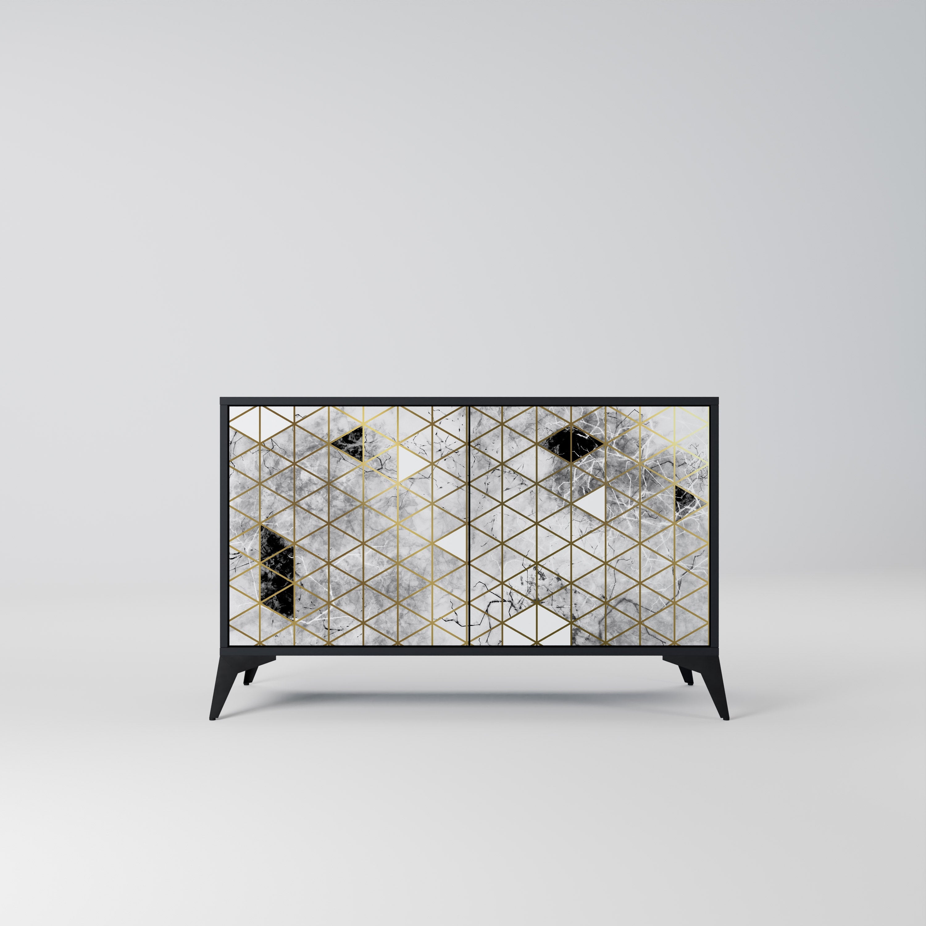 Buffet 2 portes ASHEN ARIA finition noire