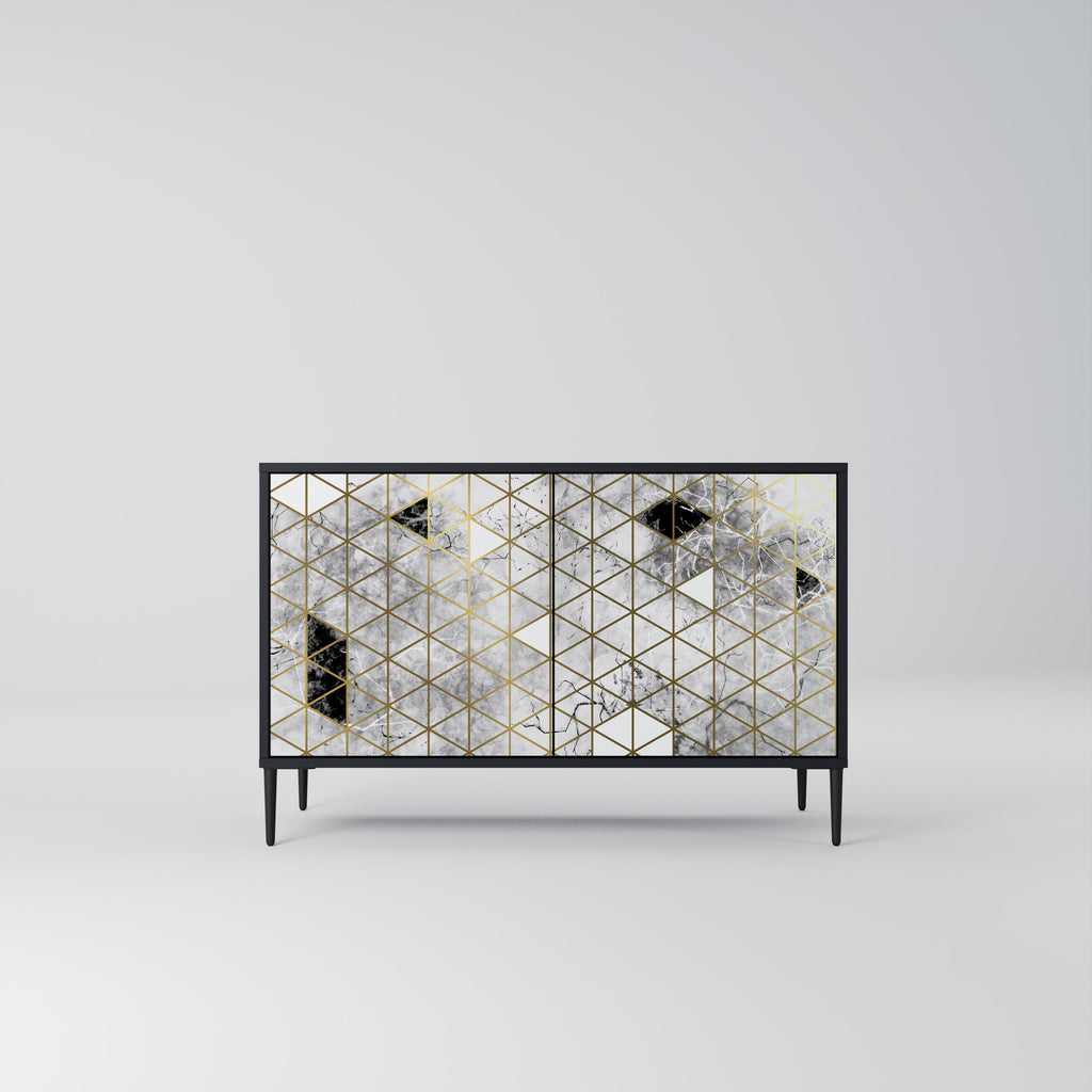 Buffet 2 portes ASHEN ARIA finition noire