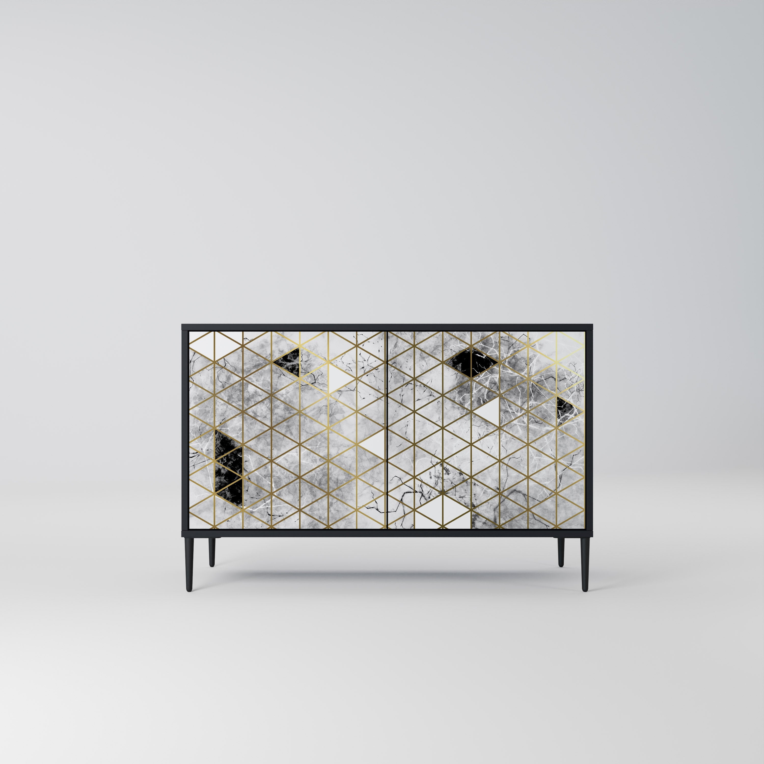 Buffet 2 portes ASHEN ARIA finition noire