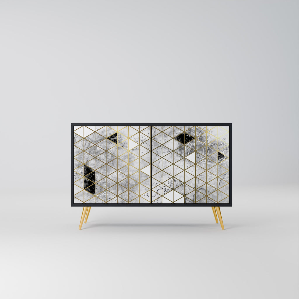 Buffet 2 portes ASHEN ARIA finition noire