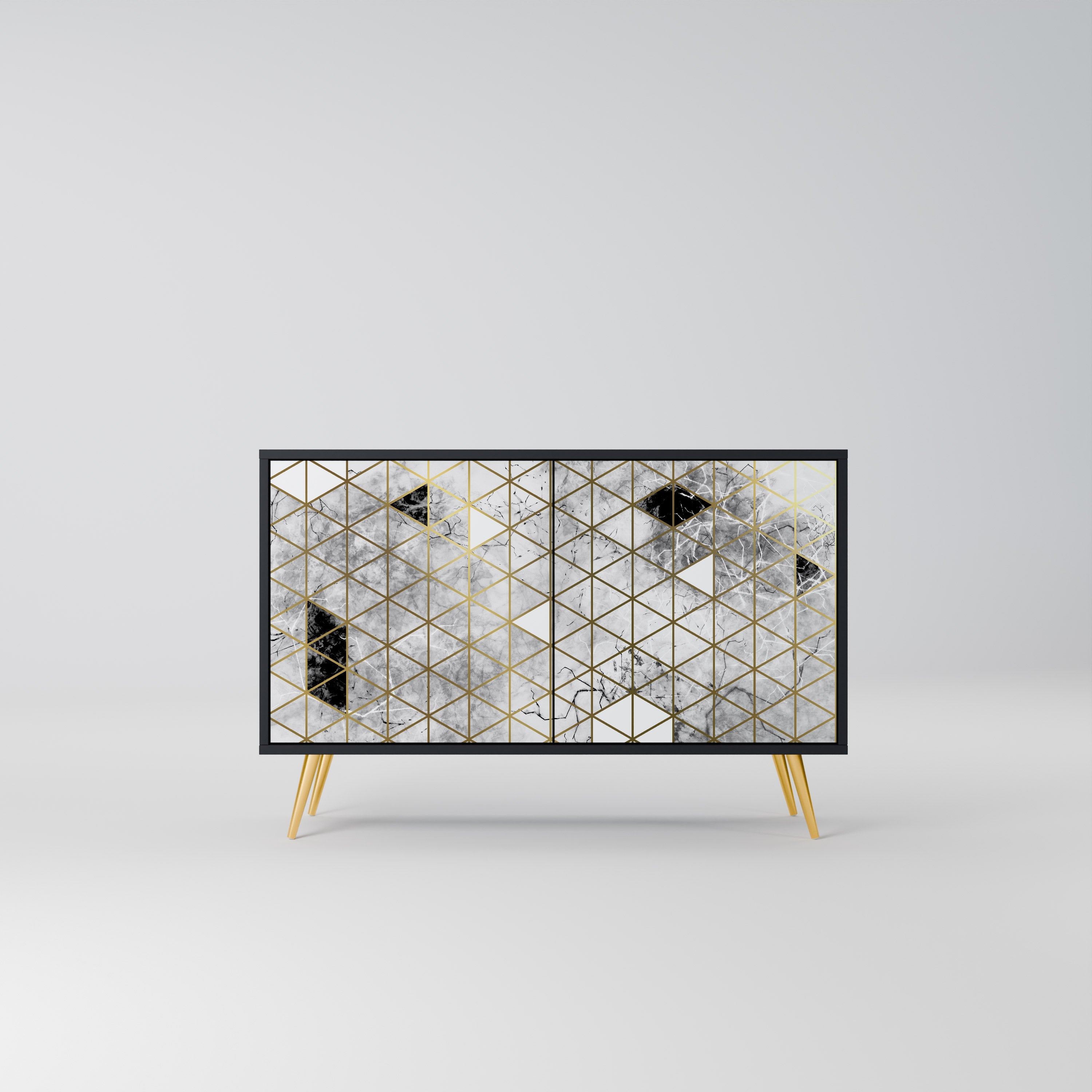 Buffet 2 portes ASHEN ARIA finition noire