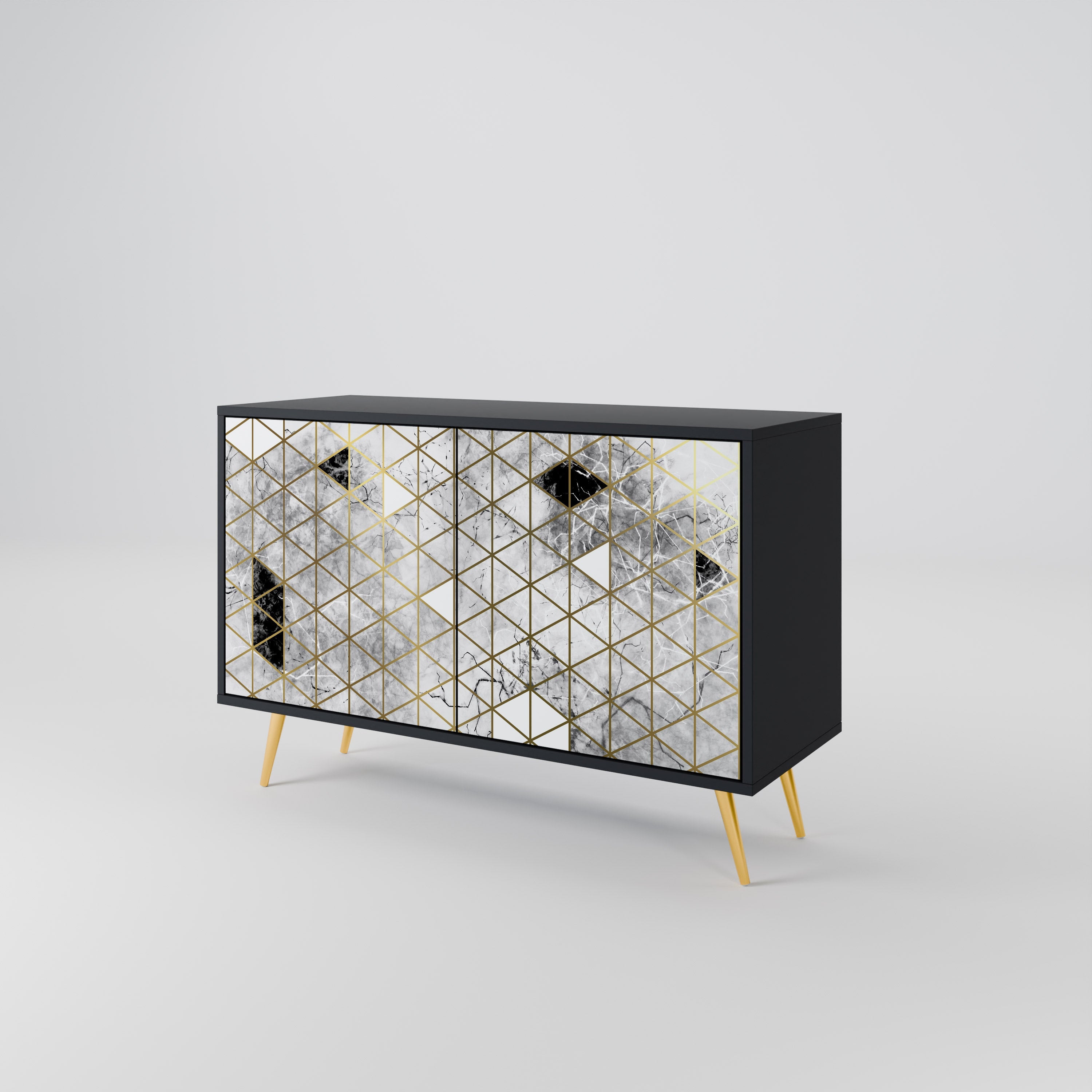 Buffet 2 portes ASHEN ARIA finition noire