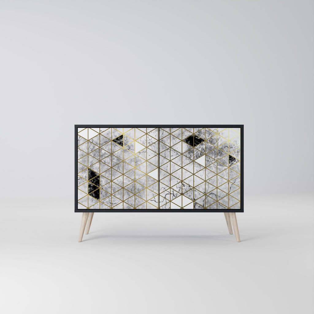 Buffet 2 portes ASHEN ARIA finition noire