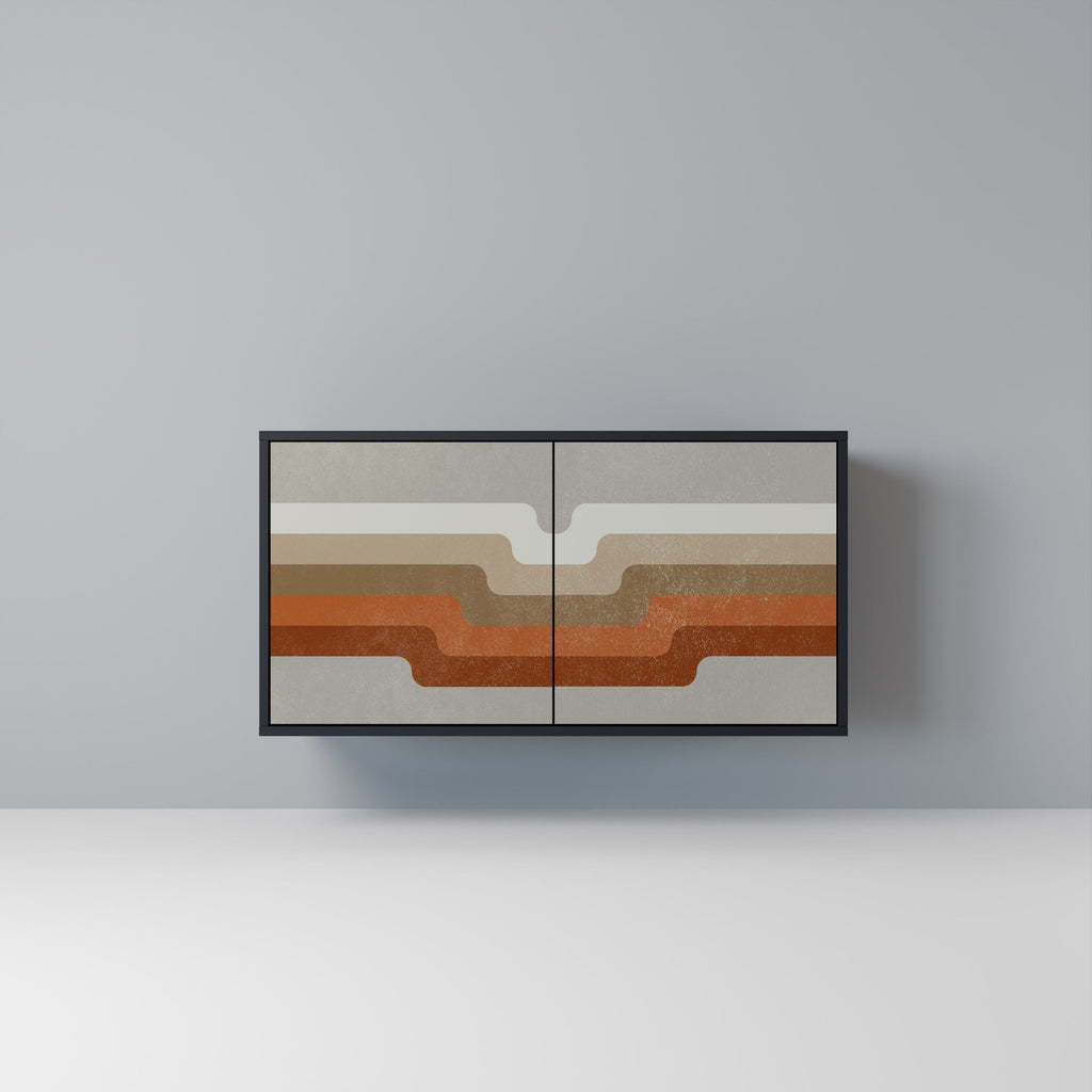 Buffet 2 portes PECULIAR TRAIL finition noire