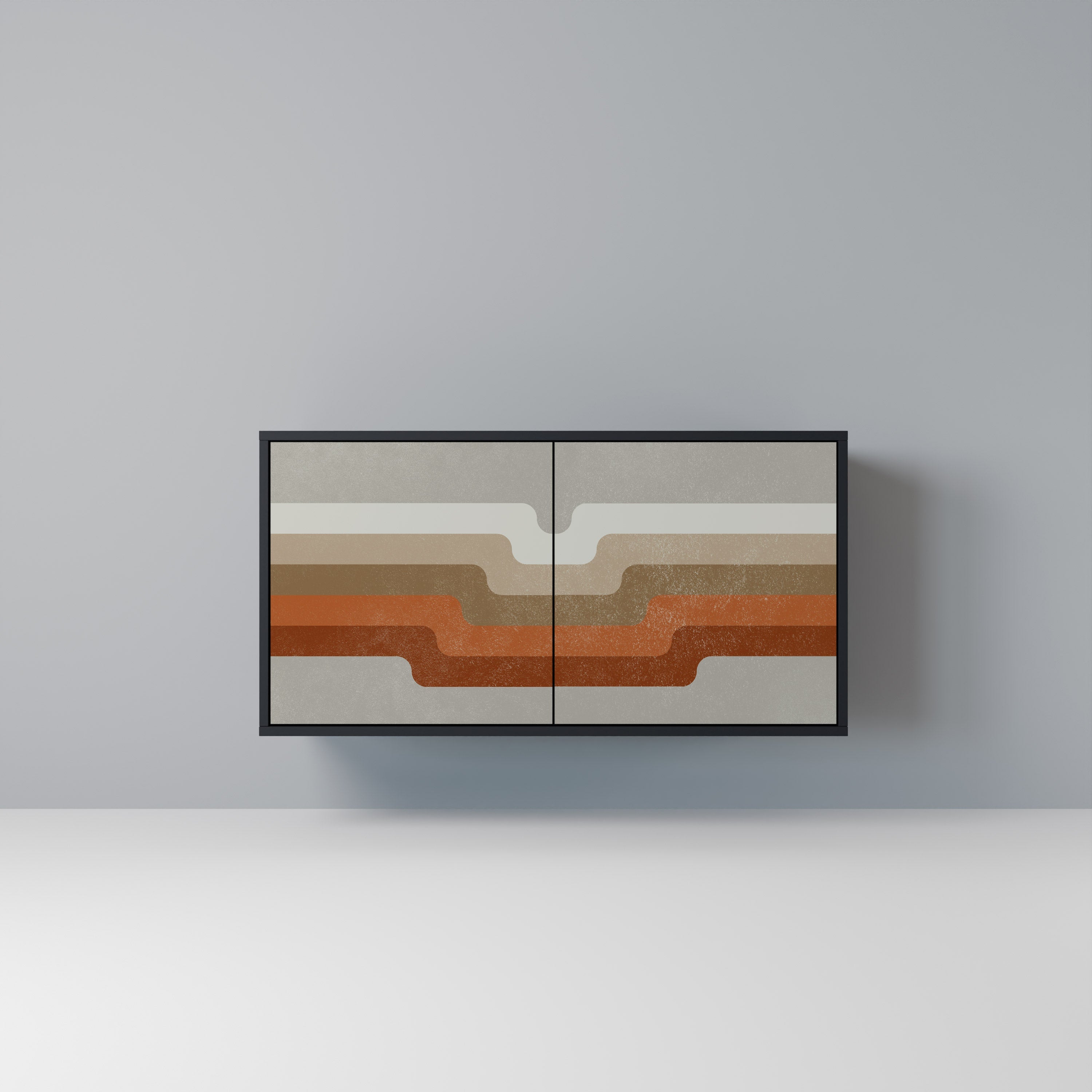 Buffet 2 portes PECULIAR TRAIL finition noire