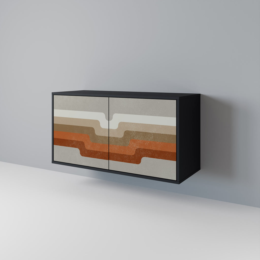 Buffet 2 portes PECULIAR TRAIL finition noire