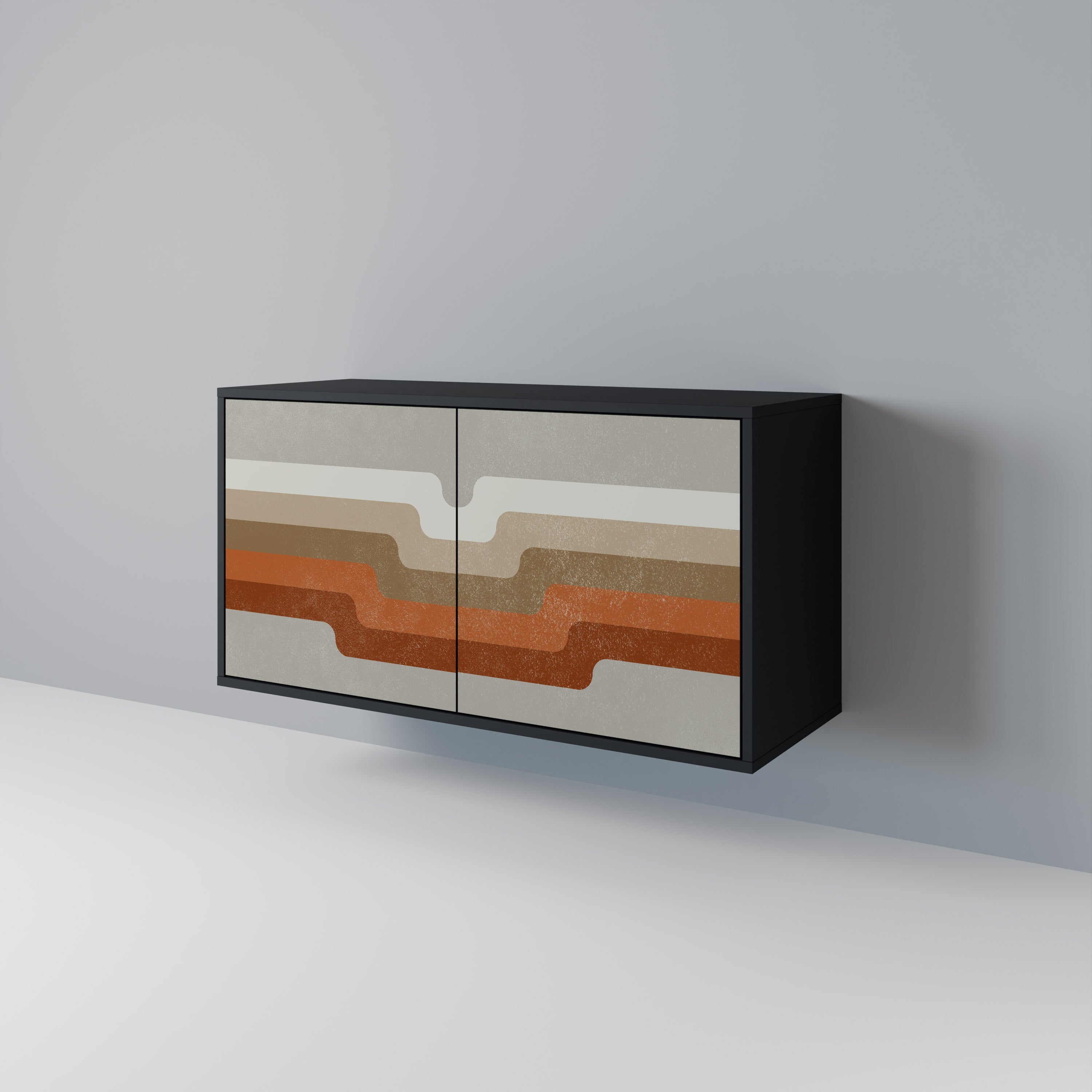 Buffet 2 portes PECULIAR TRAIL finition noire