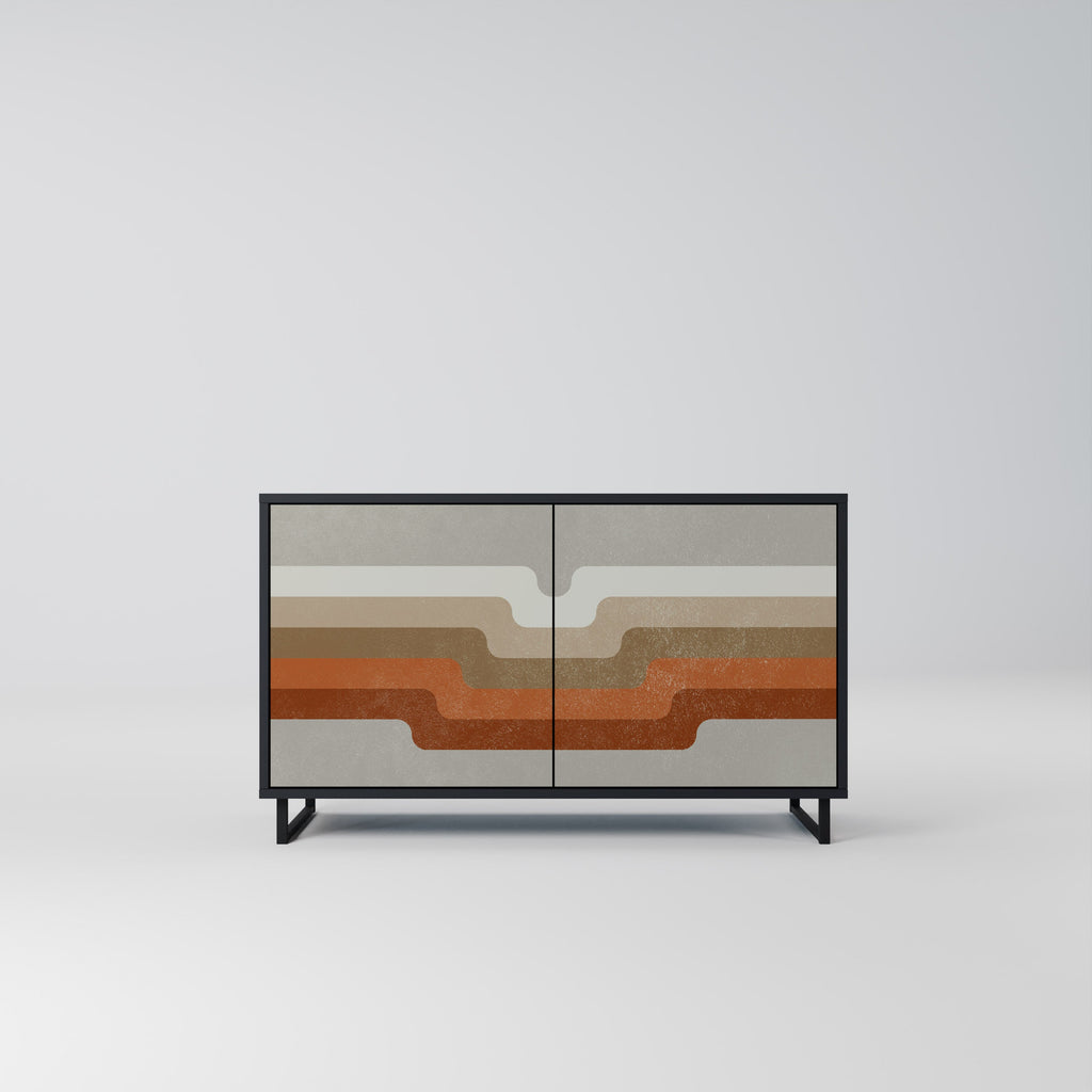 Buffet 2 portes PECULIAR TRAIL finition noire