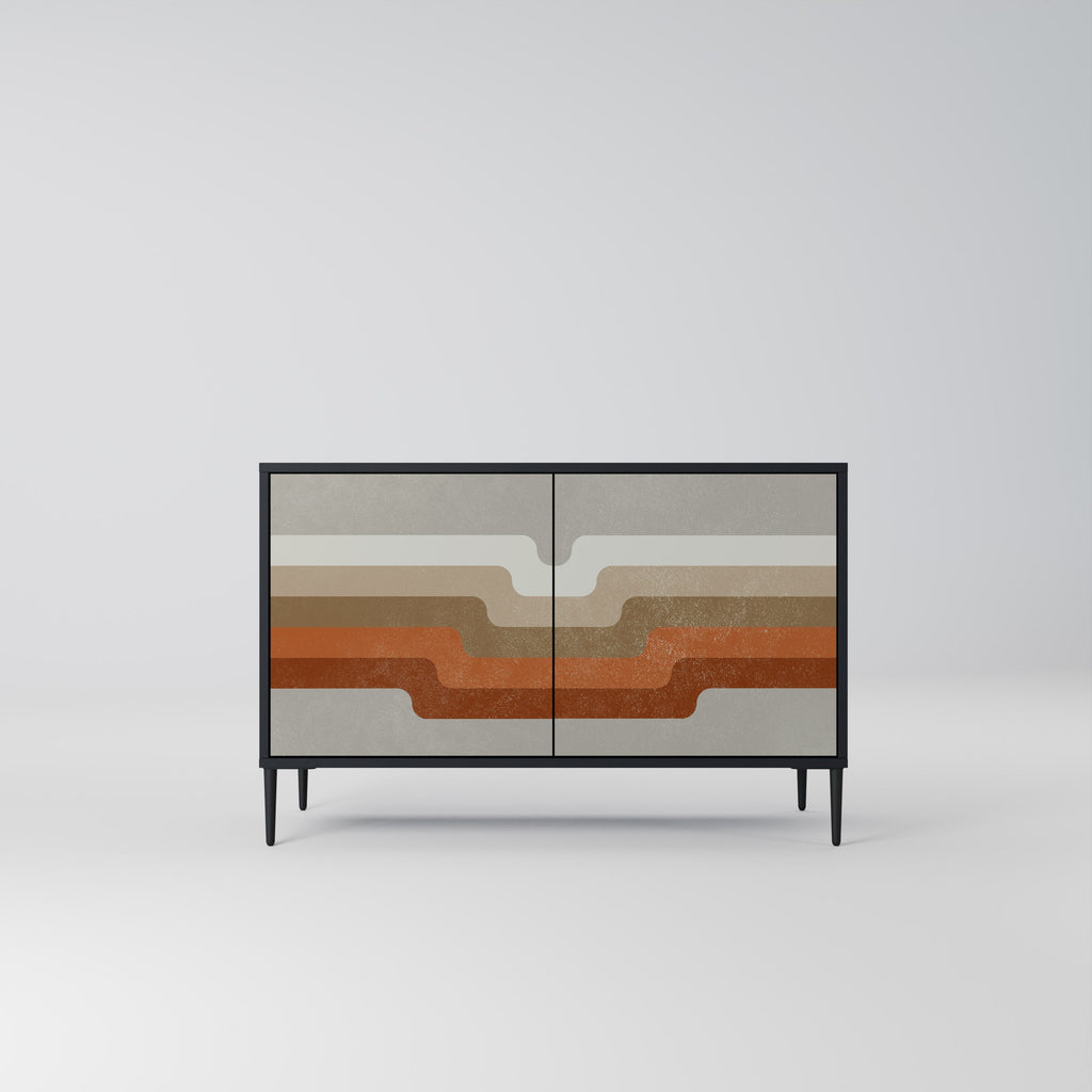 Buffet 2 portes PECULIAR TRAIL finition noire