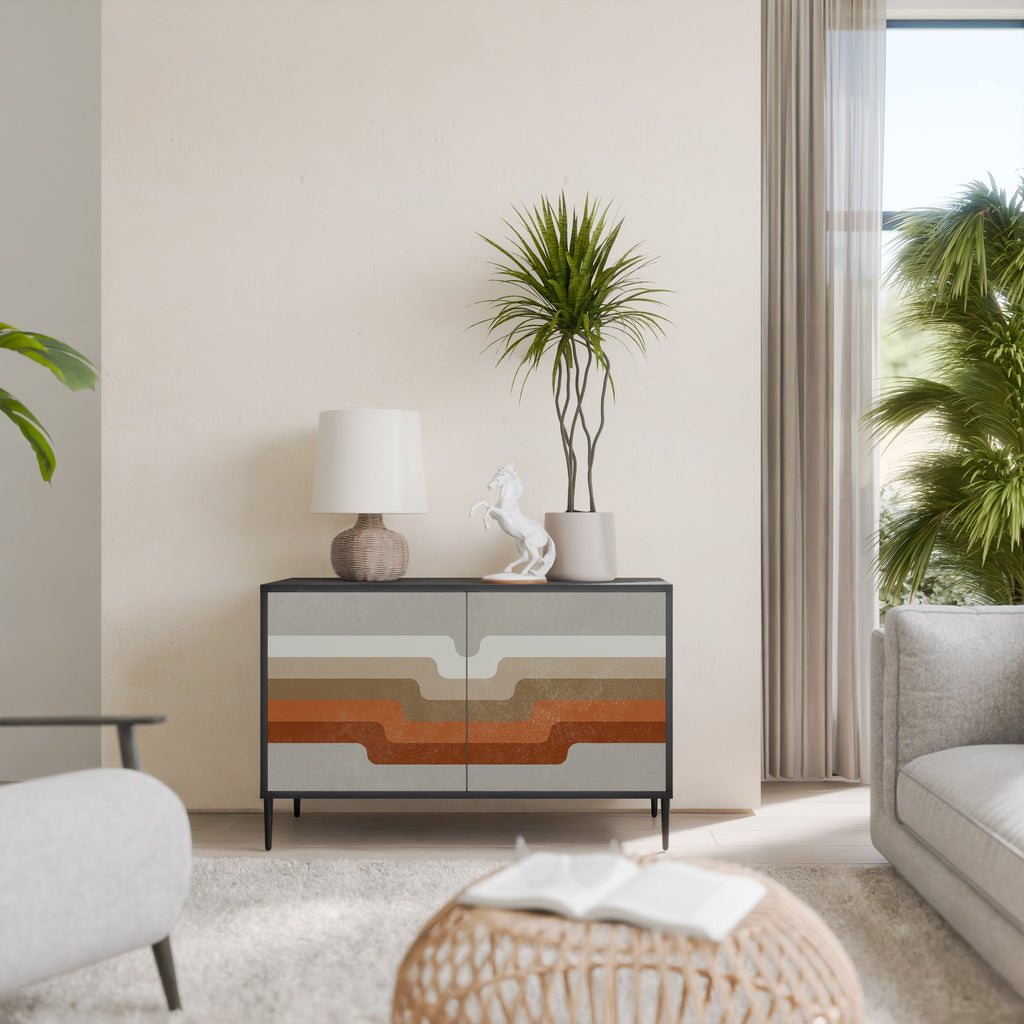 Buffet 2 portes PECULIAR TRAIL finition noire