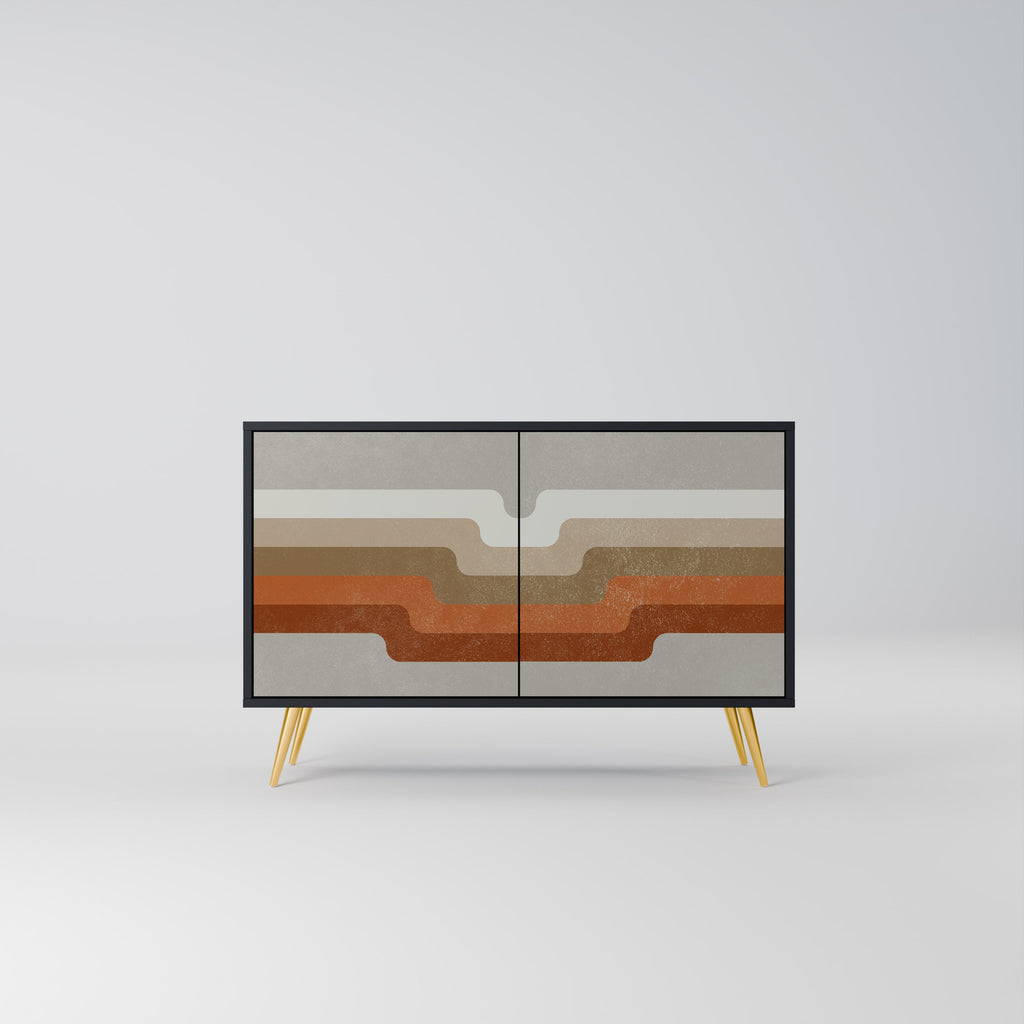 Buffet 2 portes PECULIAR TRAIL finition noire