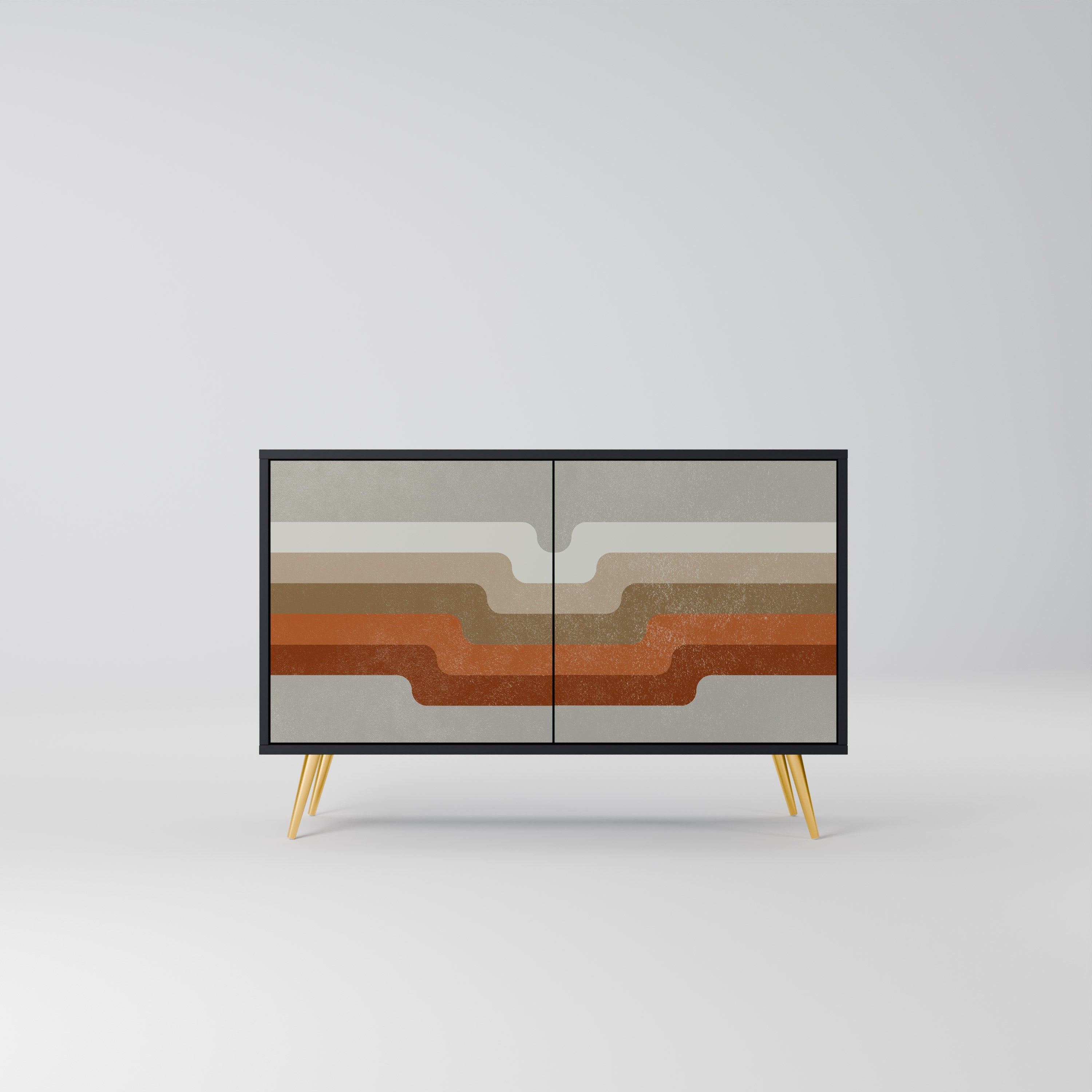 Buffet 2 portes PECULIAR TRAIL finition noire