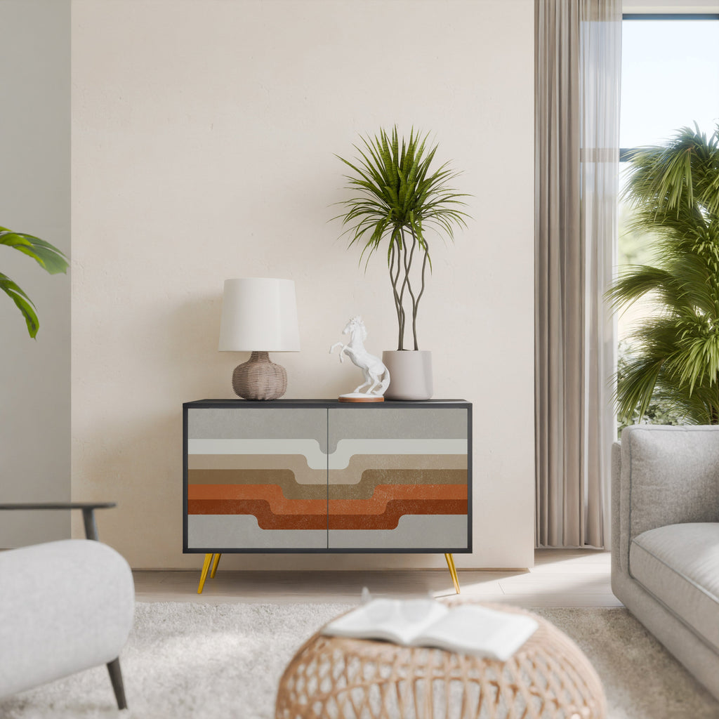 Buffet 2 portes PECULIAR TRAIL finition noire