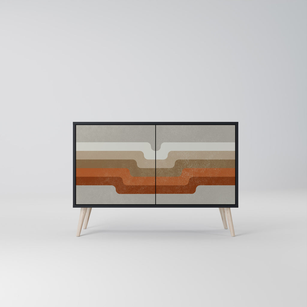 Buffet 2 portes PECULIAR TRAIL finition noire