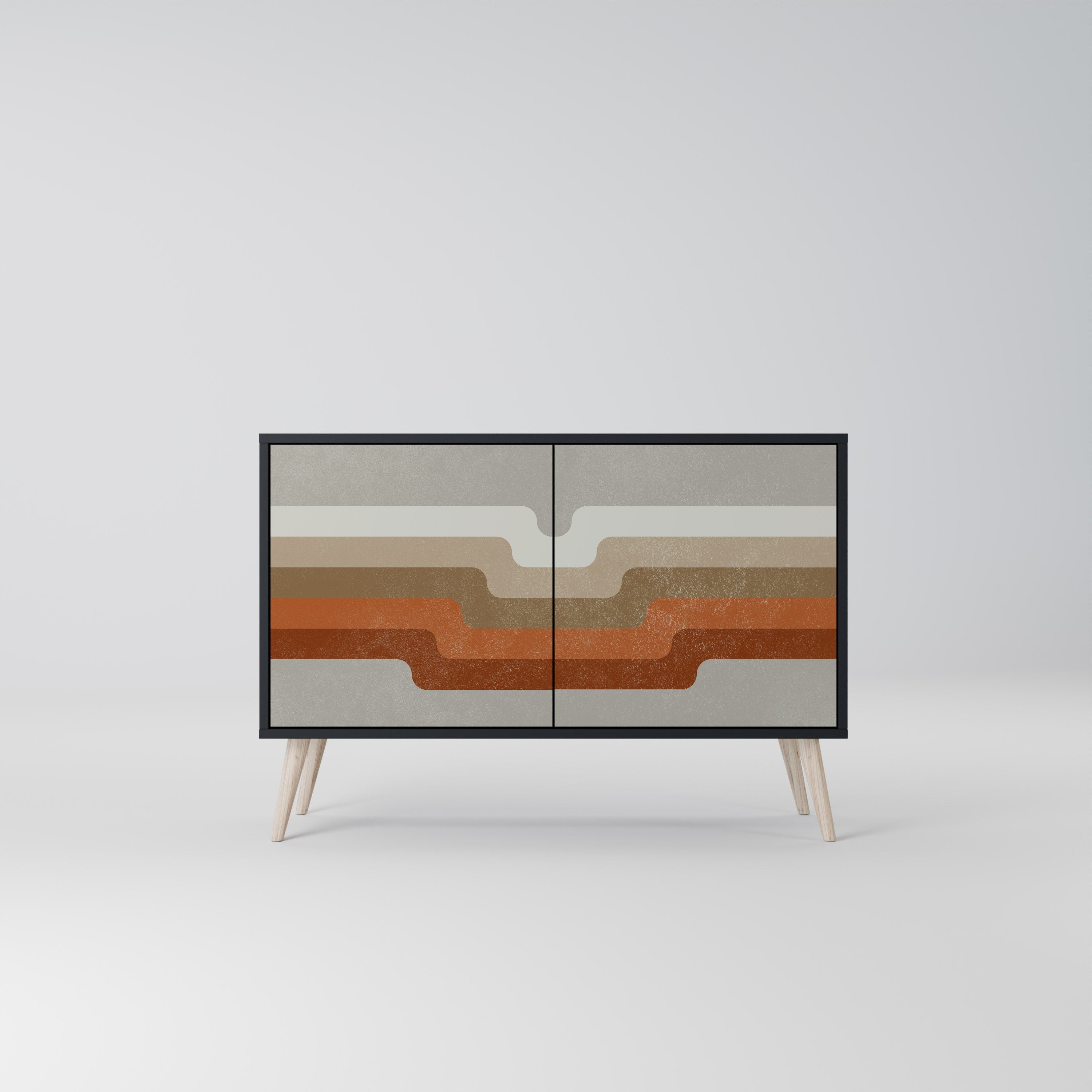 Buffet 2 portes PECULIAR TRAIL finition noire