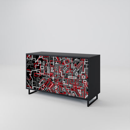 BROKEN LINES 2-Door Sideboard