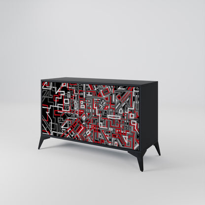 BROKEN LINES 2-Door Sideboard